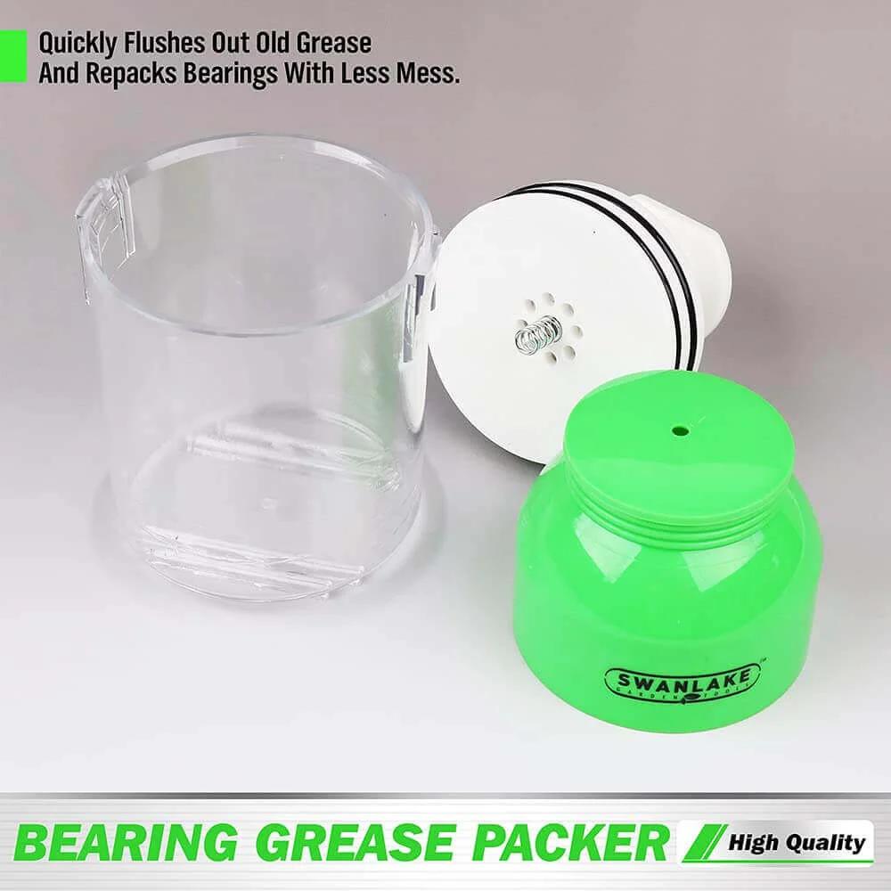 Premium Bearing Packer Kit, Portable Handy Wheel Bearing Packer Tool, Effortlessly Flushes Old Grease and Repacks Wheel Bearings