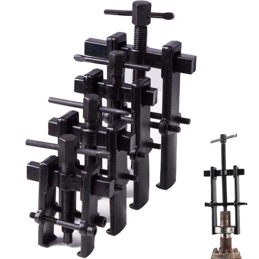 4 Bearing Puller 2'' 3'' 4'' 6'' with 2 Jaws Bearing Puller Tool Adjustable, Chrome Vanadium Steel Bearing Gear Puller Kit Hand Remover Tool Pump Pulley Remover for Wheel, Motorcycle, Bearings, Gears