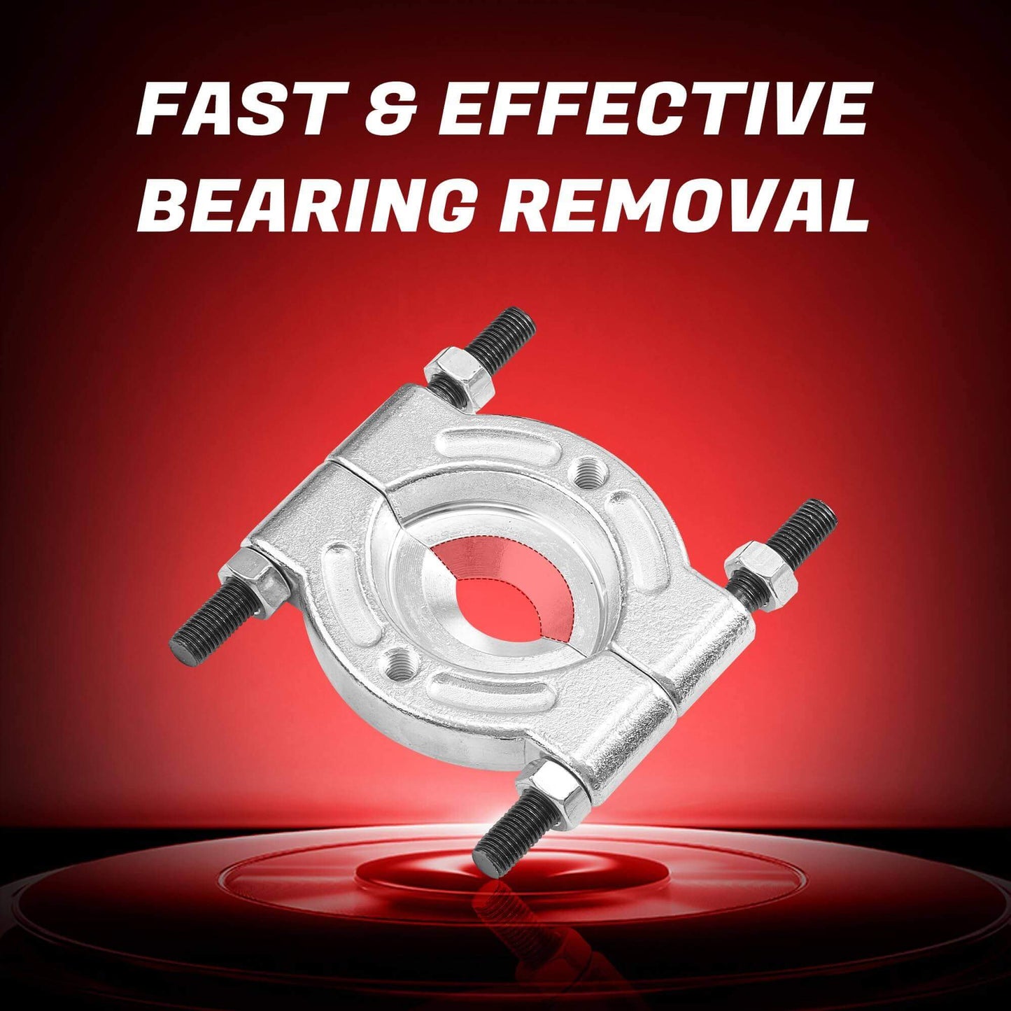 Bearing Puller and Splitter Kit, Separator and Puller Set, Pinion Bearing Puller displayed on red background