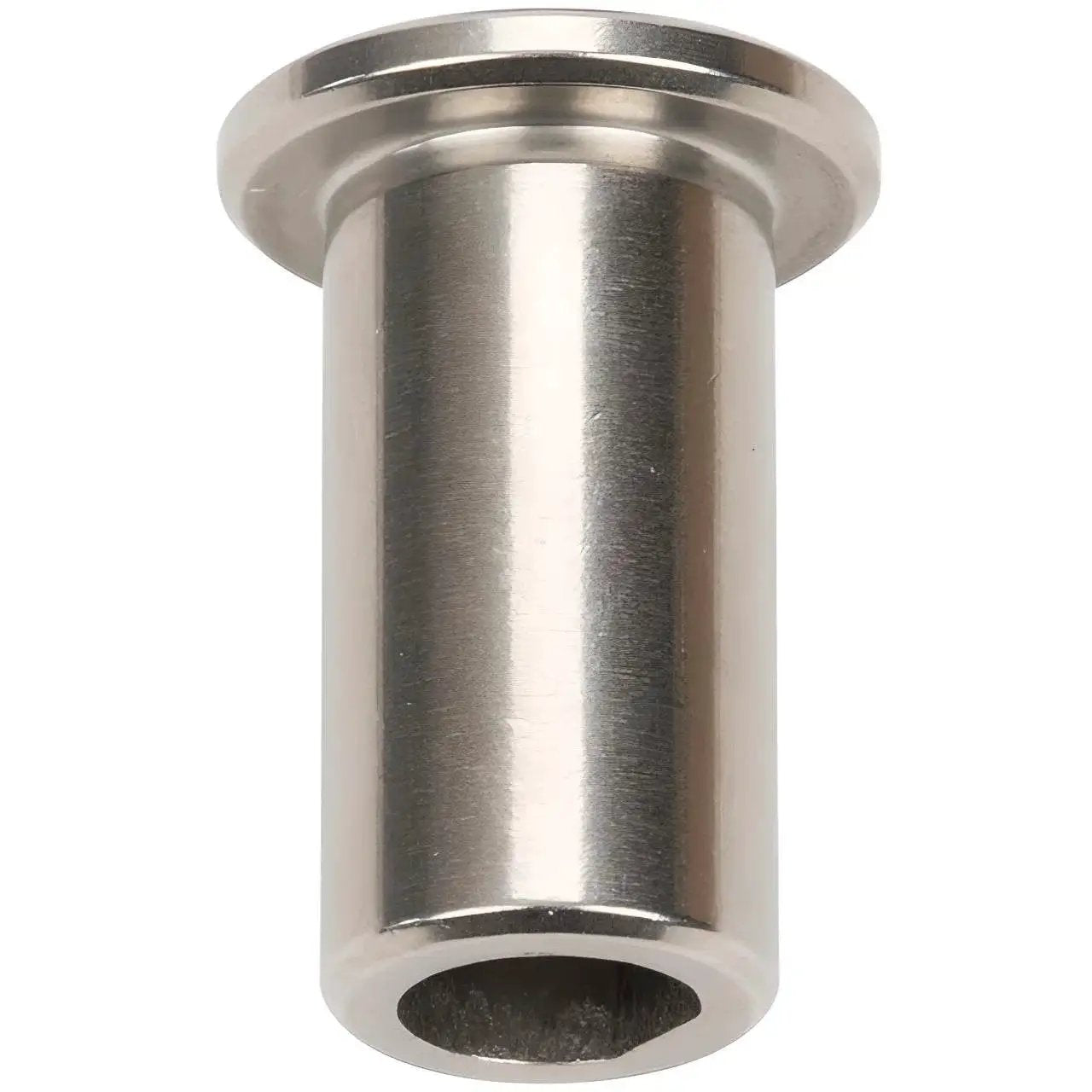 Single bearing sleeve for 3220 Crathco bubblers, stainless steel, part of the Bearing Sleeve 3220 for Crathco Bubblers and Cold Beverage Dispensers 3 Pack Replacement Compatible with Grindmaster Cecilware 3220 Models for Easy Maintenance and Long Service Life.