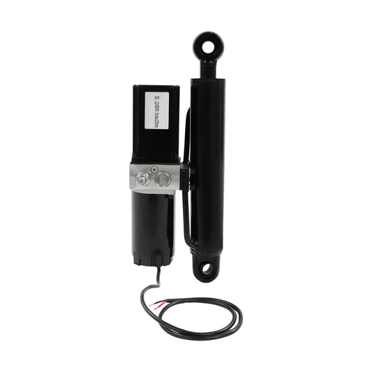 Front view of Beefy 12V Electric Hydraulic Linear Actuator With 8 Inch Stroke 2 Ton Load Capacity 4400 Lbs 25 Mm Per Second Travel