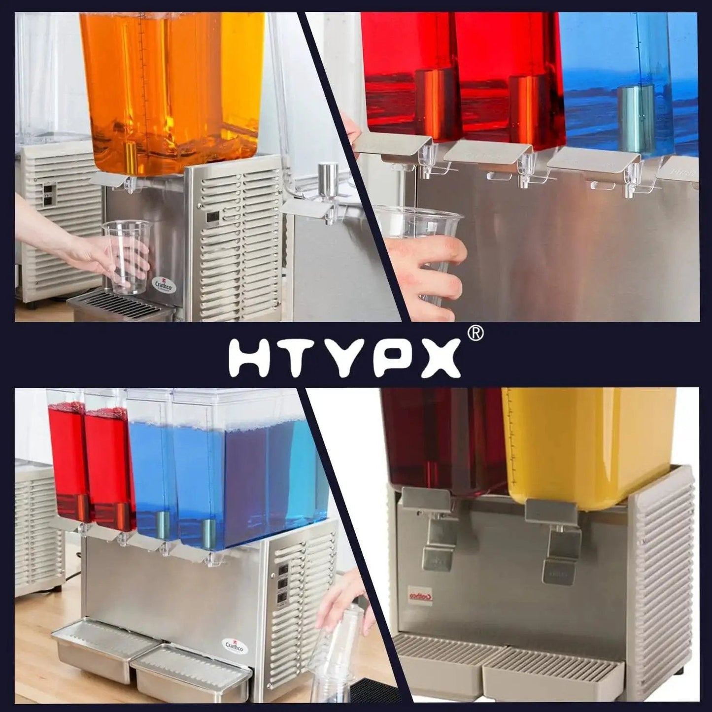 Stainless Steel Bearing Sleeve 3220 for beverage equipment fits Bubbler models D15 D25 D35 E27 E29 E47 E49 shown in use