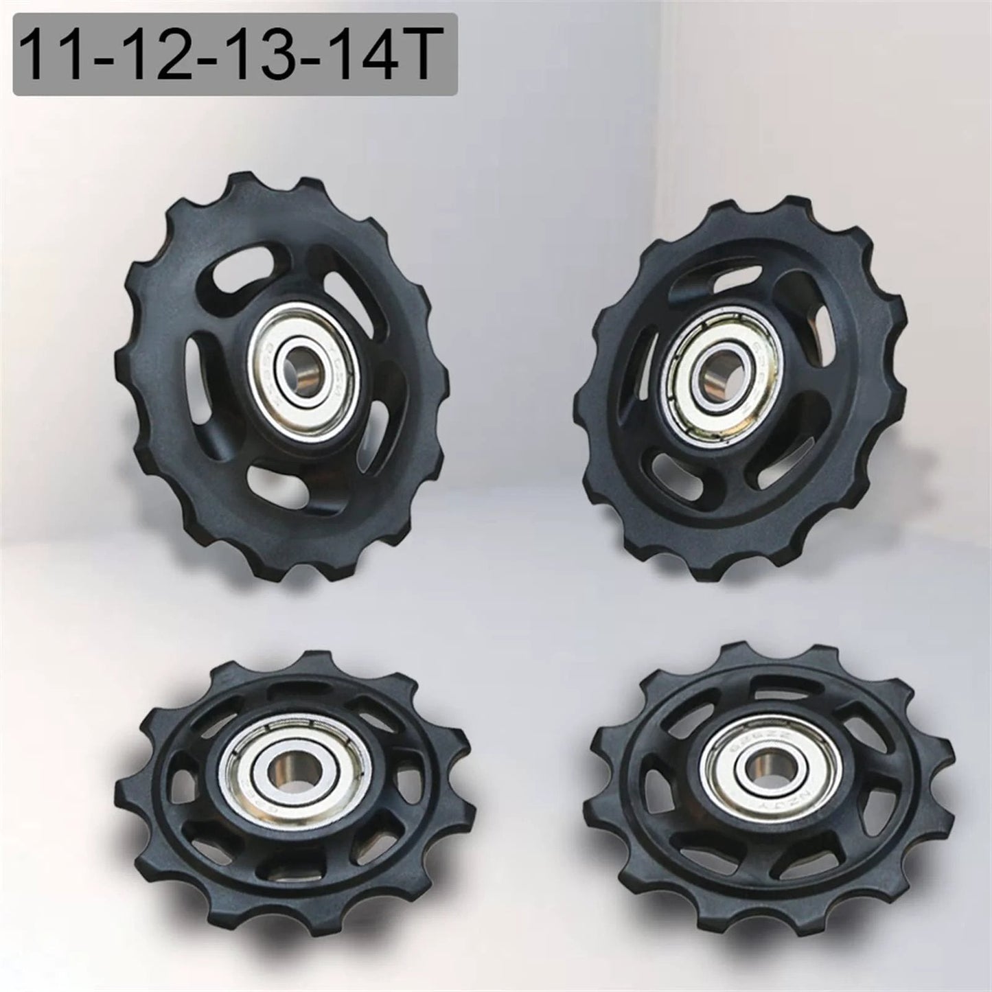 Pulley Road Bike Jockey Rear Derailleur Pulley Roller for Repair Kit Bearing Mountain Bike Rear Idler (Color: 11T-2PCS)