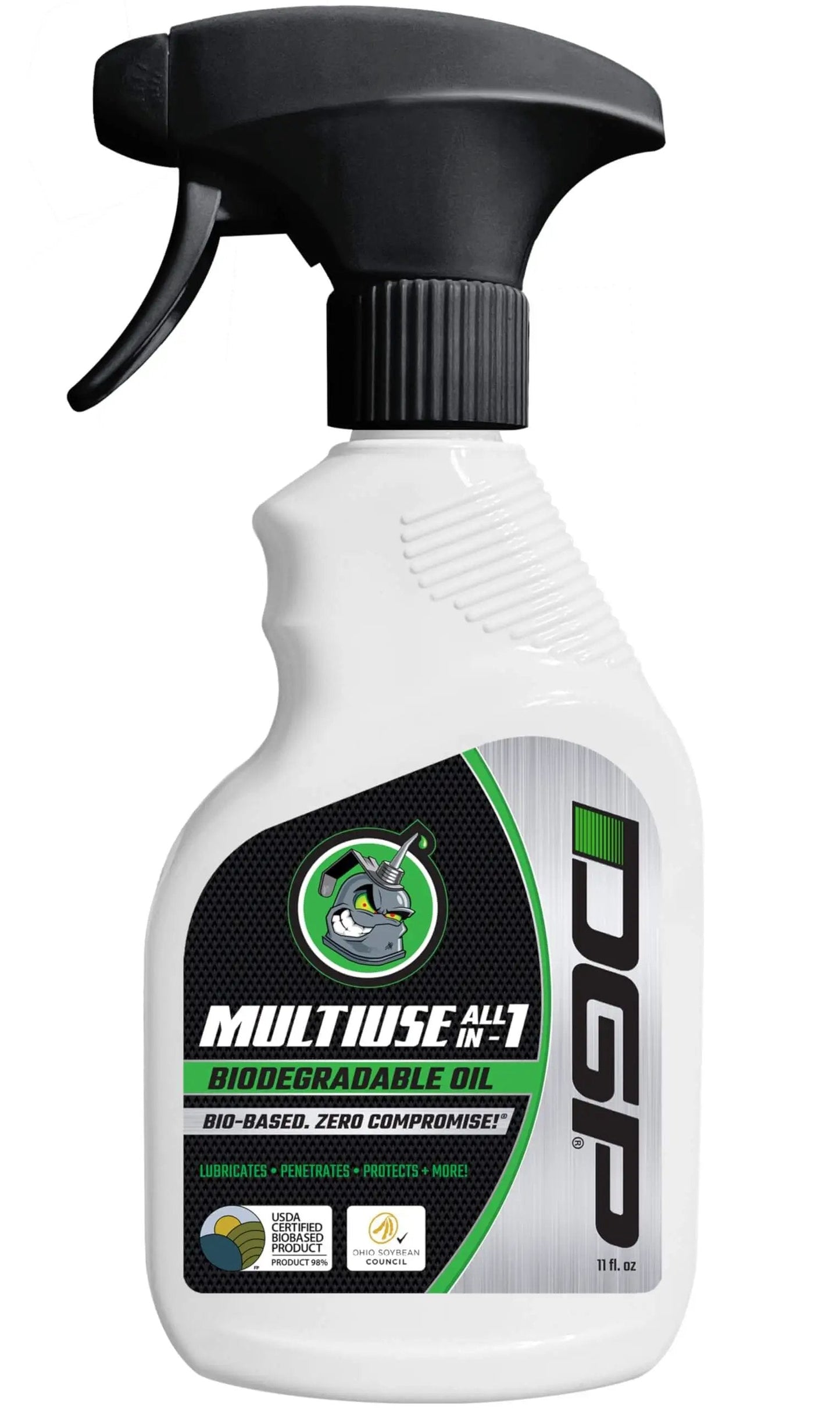 DGP professional-grade lubricant bottle, All In One Biodegradable Penetrating Oil For Doors Hinges Machines And Tools, 11 oz spray