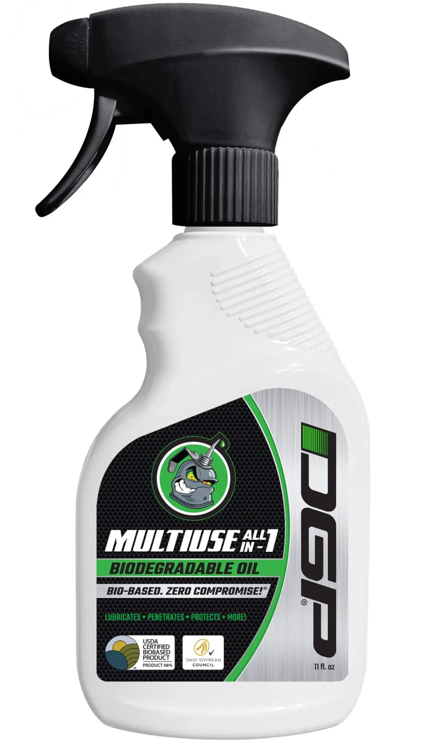 DGP professional-grade lubricant bottle, All In One Biodegradable Penetrating Oil For Doors Hinges Machines And Tools, 11 oz spray