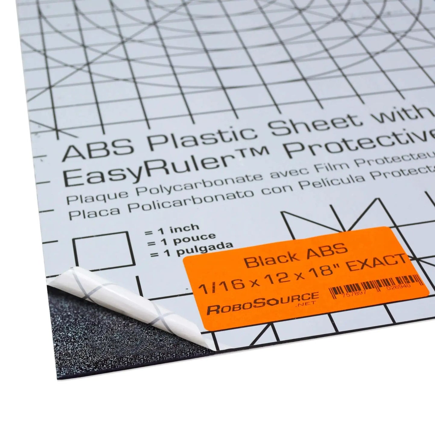 ABS Black Plastic Sheet 12 By 18 By One Sixteenth Inch Haircell Front Pattern Smooth Back Dope For Automotive Repairs