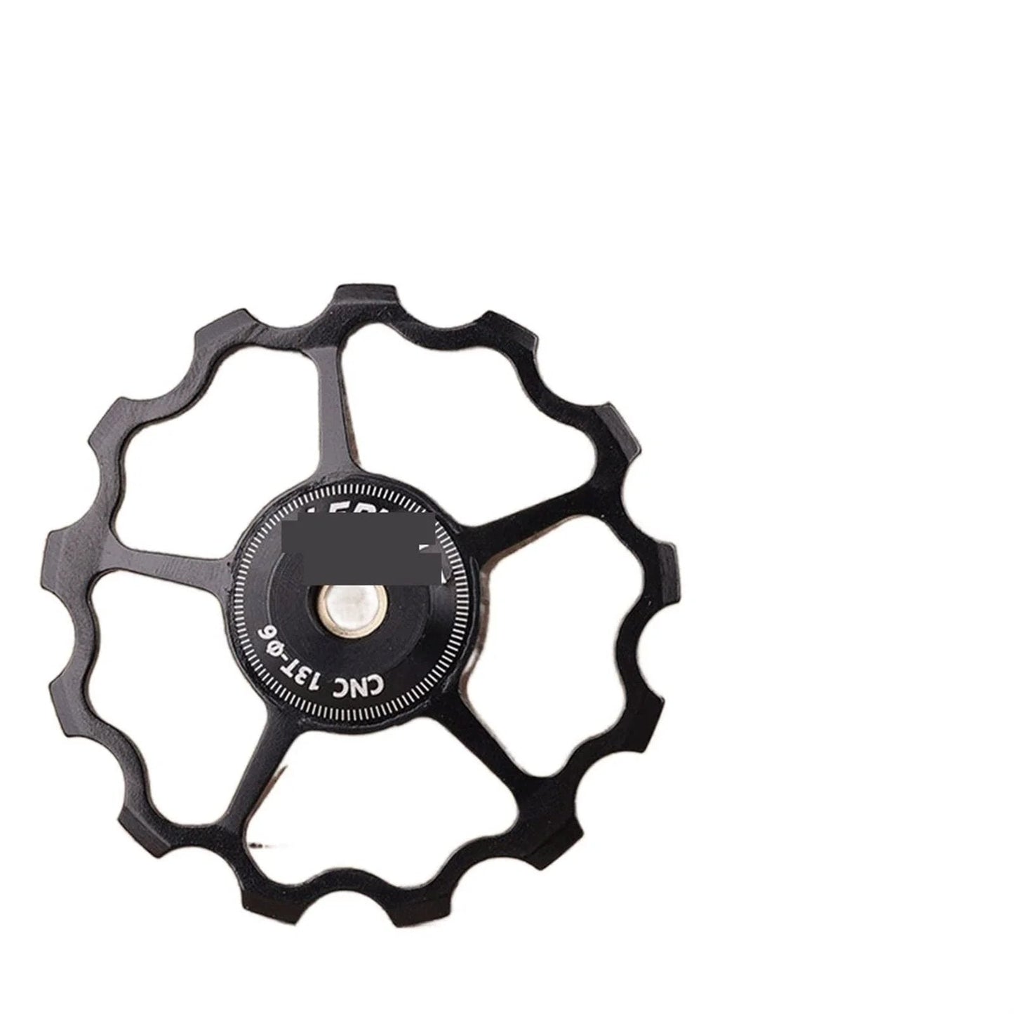 Pulley Bicycle Aluminum Alloy Pulley Rear Derailleur Bicycle Bearing Shift Lever Guide Wheel Suitable for Bicycle Accessories ( Color : Black 13T ) - front view