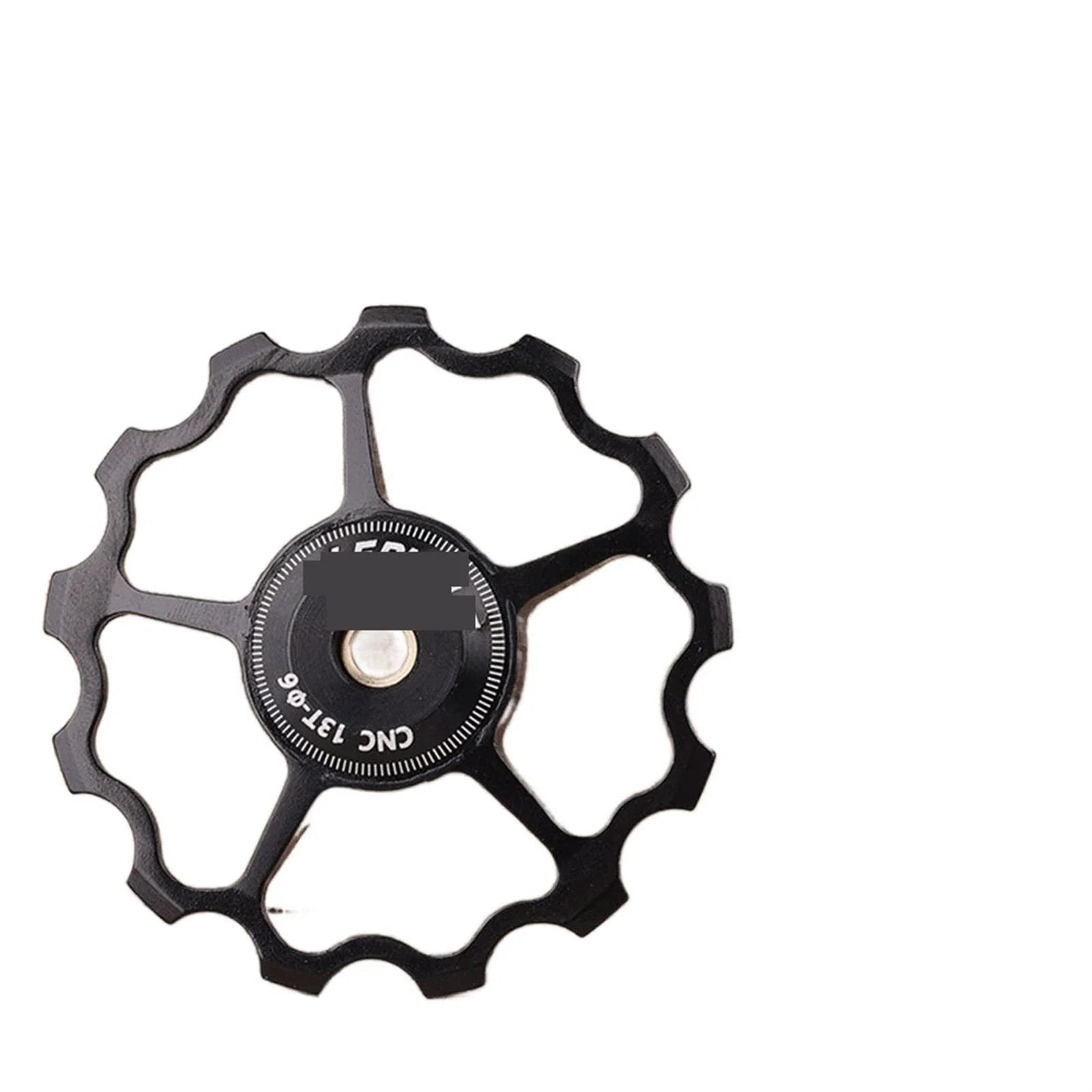 Pulley Bicycle Aluminum Alloy Pulley Rear Derailleur Bicycle Bearing Shift Lever Guide Wheel Suitable for Bicycle Accessories ( Color : Black 13T ) - front view