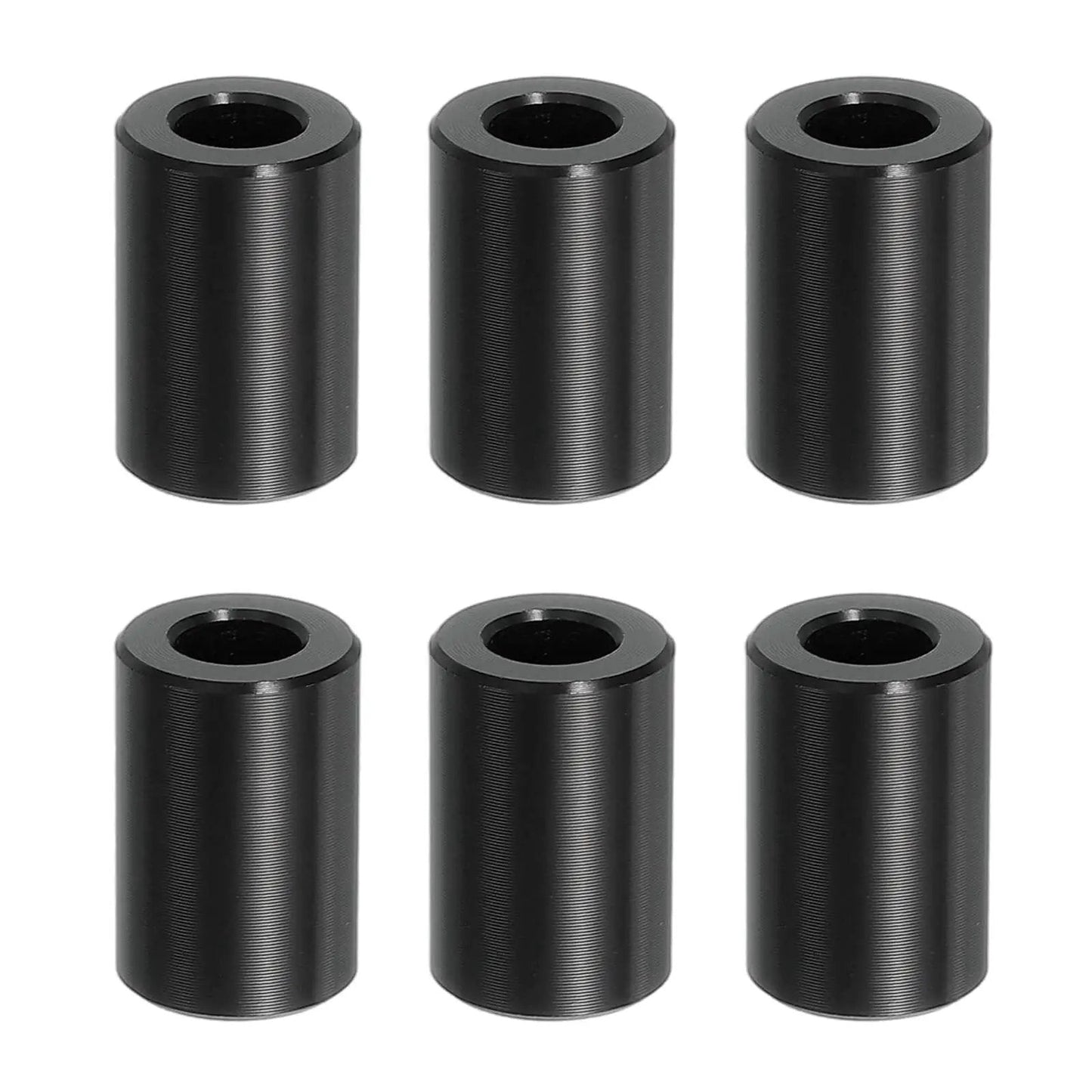 Six Piece Aluminum Spacers Set With Quarter Inch Inner Diameter And Half Inch Outer Diameter Three Quarter Inch Length Unthreaded Round Standoff Bushings For Quarter Inch Screws And Bolts Black Patikil