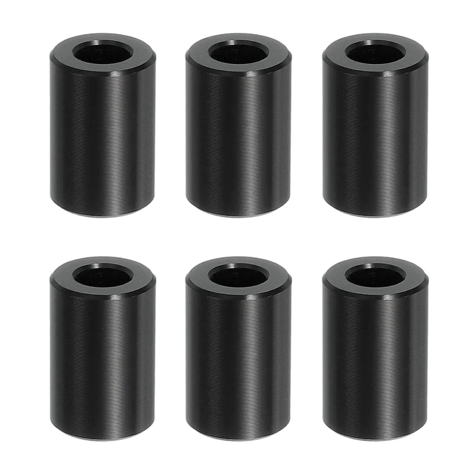 Six Piece Aluminum Spacers Set With Quarter Inch Inner Diameter And Half Inch Outer Diameter Three Quarter Inch Length Unthreaded Round Standoff Bushings For Quarter Inch Screws And Bolts Black Patikil