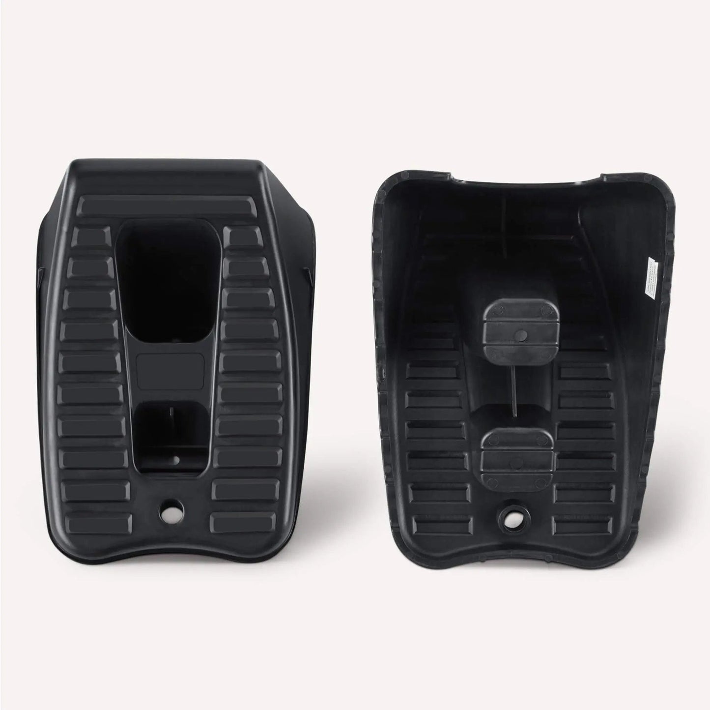 Garage Ready Automotive Wheel Chocks 2 Pack For Secure Vehicle Parking In Home Garages Heavy Duty Black Wheel Stabilizers