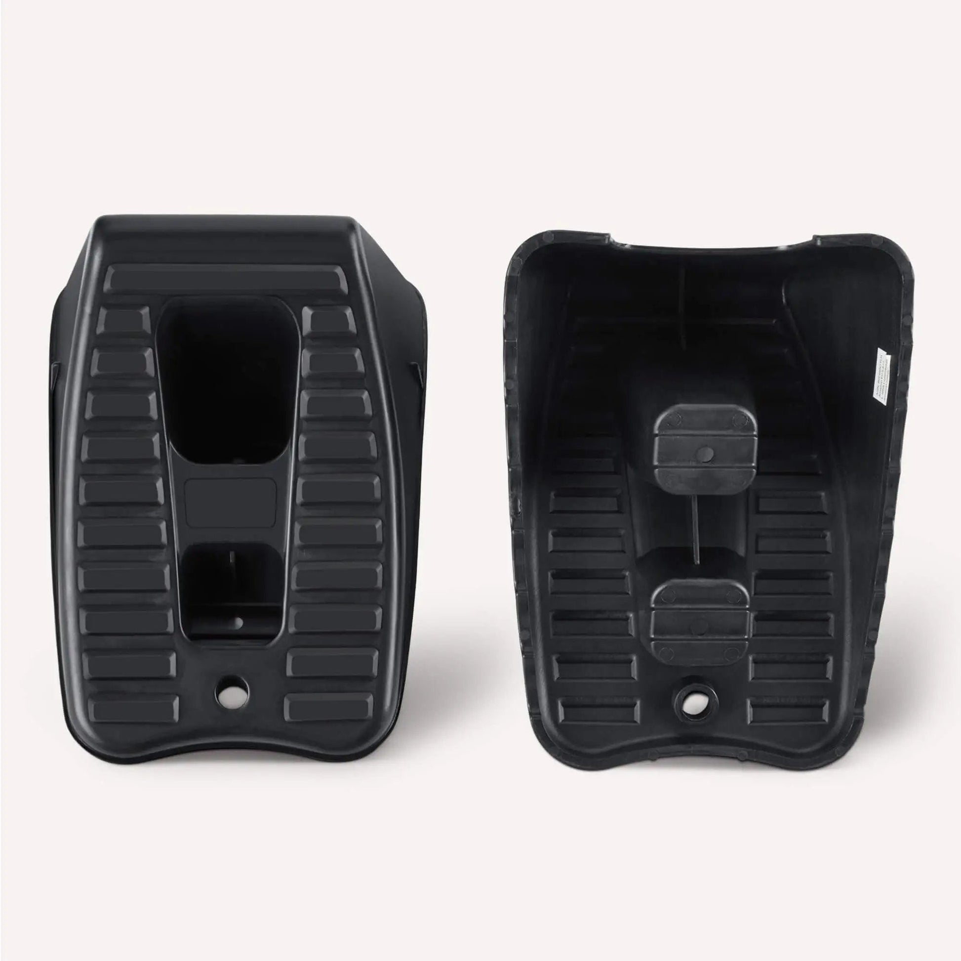 Garage Ready Automotive Wheel Chocks 2 Pack For Secure Vehicle Parking In Home Garages Heavy Duty Black Wheel Stabilizers