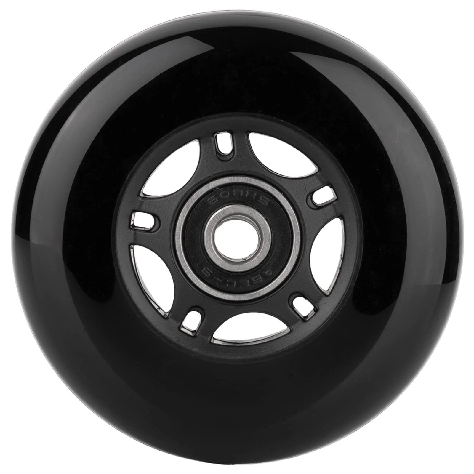 Black Inline Skate Wheels Outdoor & Indoor Blade Roller Skate Wheels 85a Roller Hockey Wheels w/Bearings ABEC-9 for Scooter, 80mm