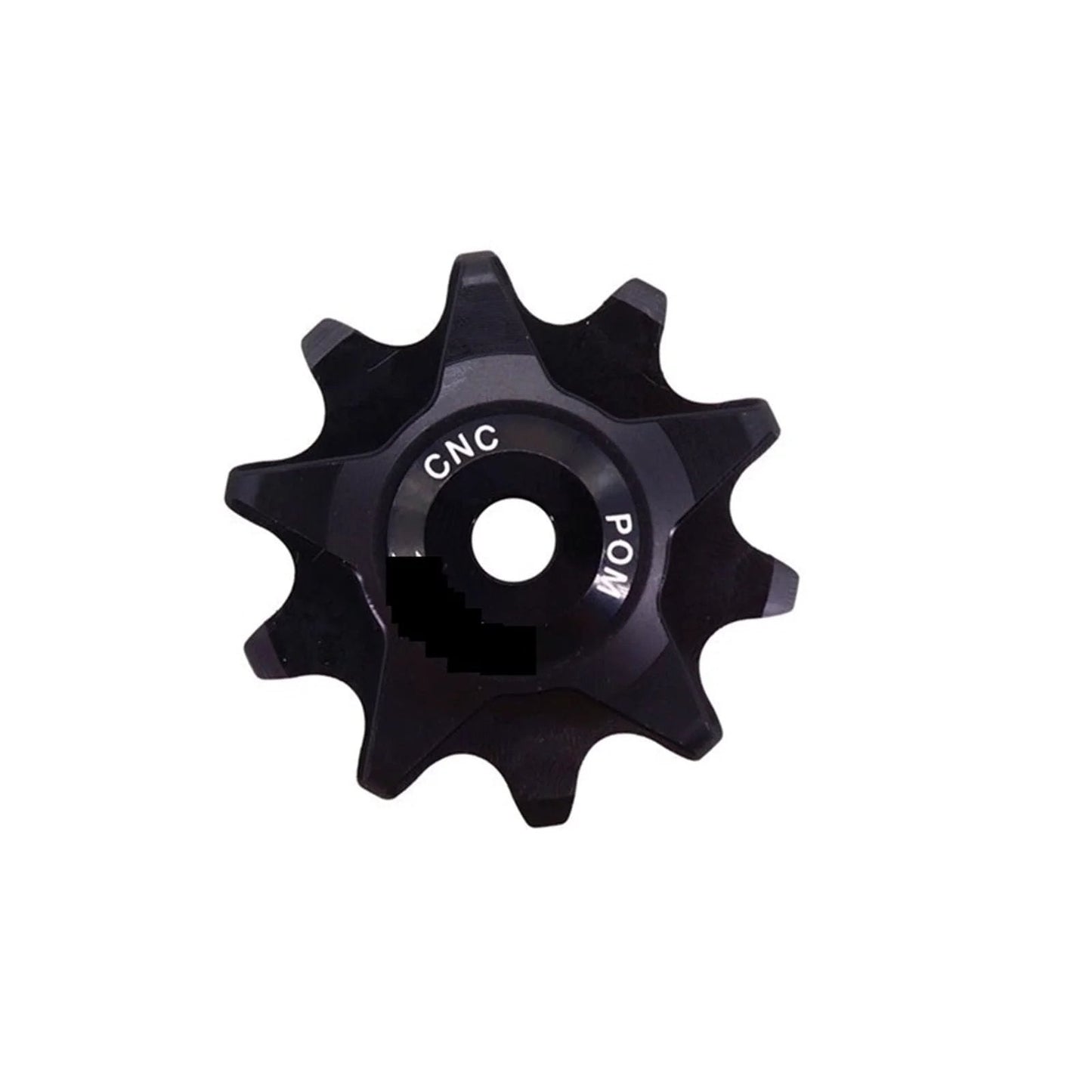 Pulley Bearing Road Mountain Bike Rear Derailleur Suitable for ( Color : 10 Black Solid ), showing a close-up of a black solid pulley.
