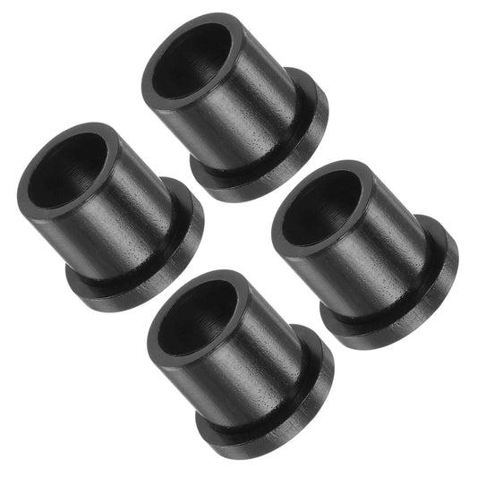 4 Pieces Flanged Sleeve Bearing 9.6mm By 12.7mm By 13.4mm Nylon Oilless Bushing For Equipment And Machinery Use Black Self Lubricating