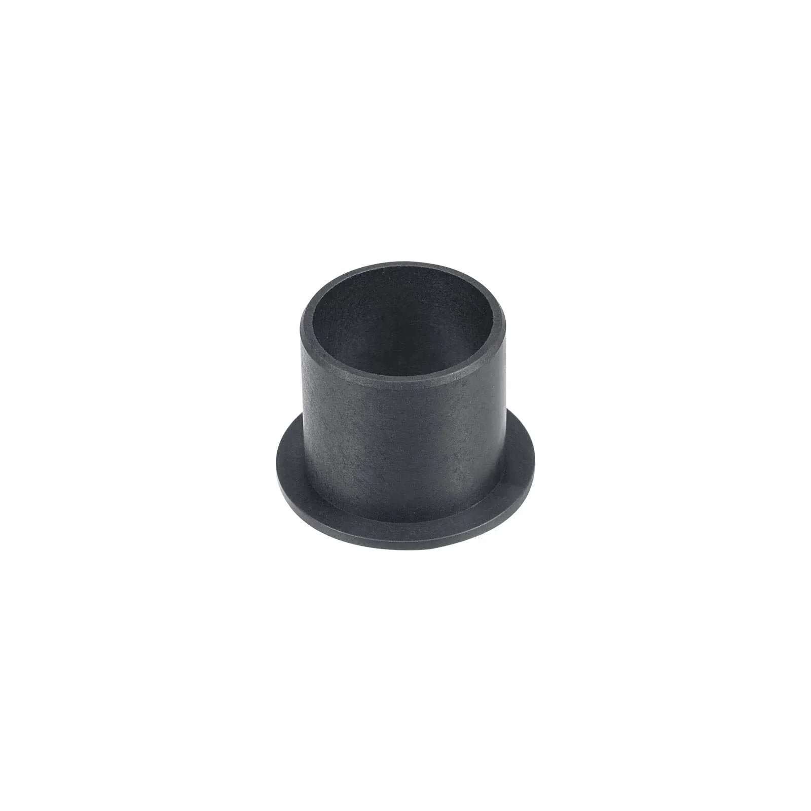 Flanged Sleeve Bearing 20mm Bore 23mm OD 21mm Length POM Self Lubricating Oilless Wrapped Black Bushings side view