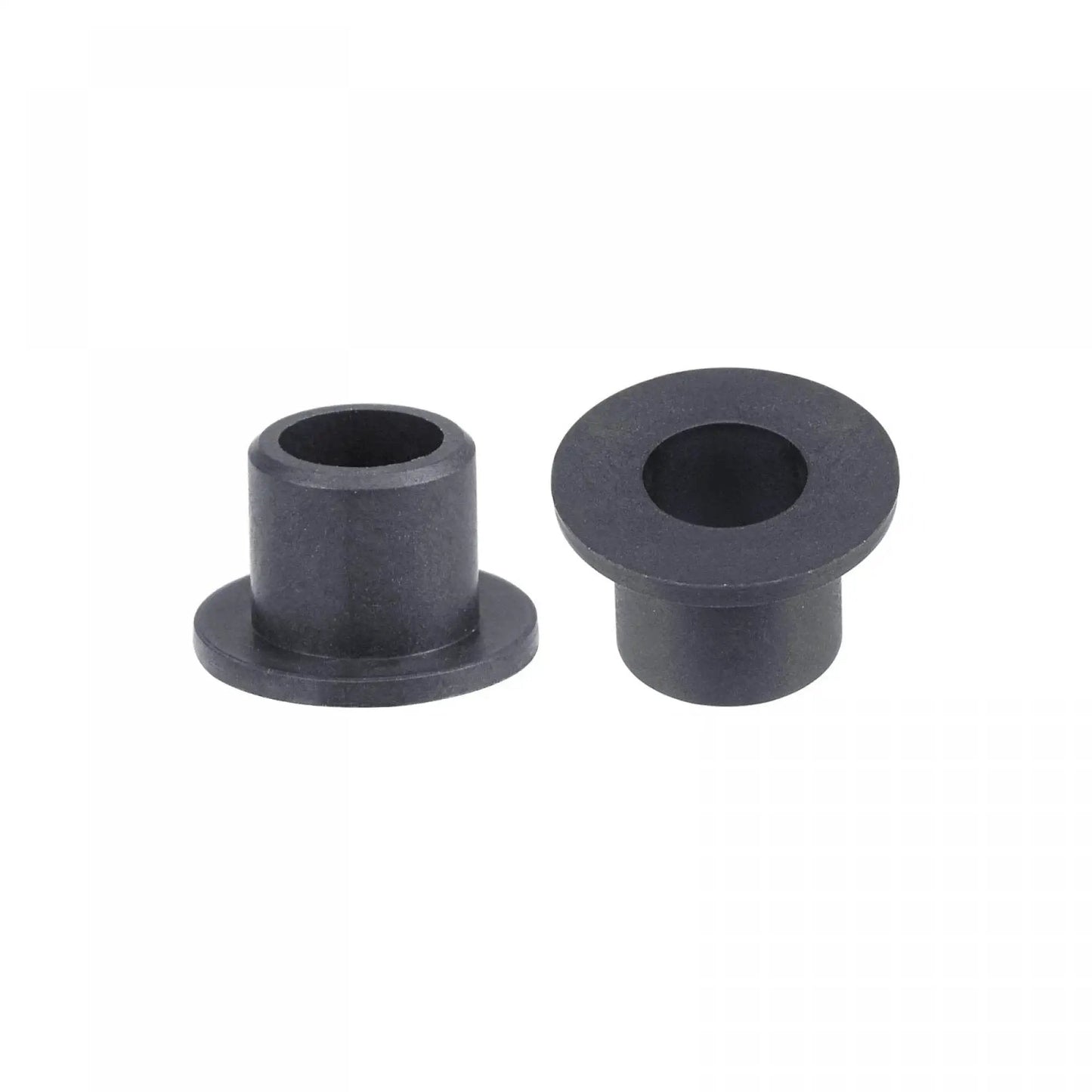 Flanged Sleeve Bearings 5mm Bore 7mm OD 7mm Length POM Self Lubricating Wrapped Oilless Bushings Black 4 Pieces For Low Friction Applications