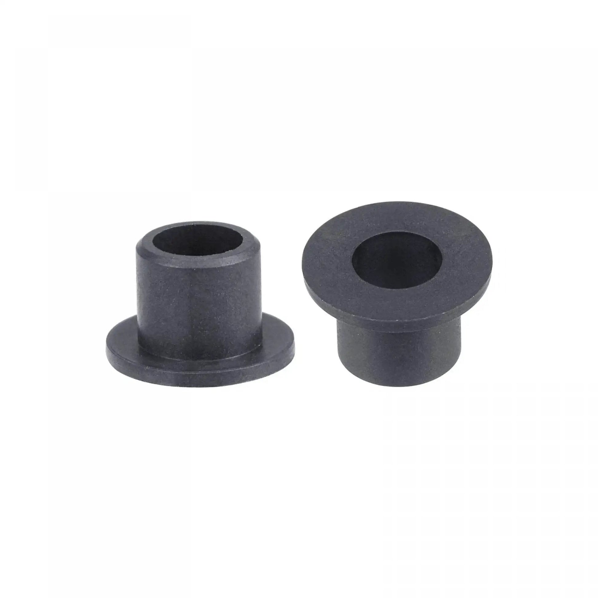 Flanged Sleeve Bearings 5mm Bore 7mm OD 7mm Length POM Self Lubricating Wrapped Oilless Bushings Black 4 Pieces For Low Friction Applications