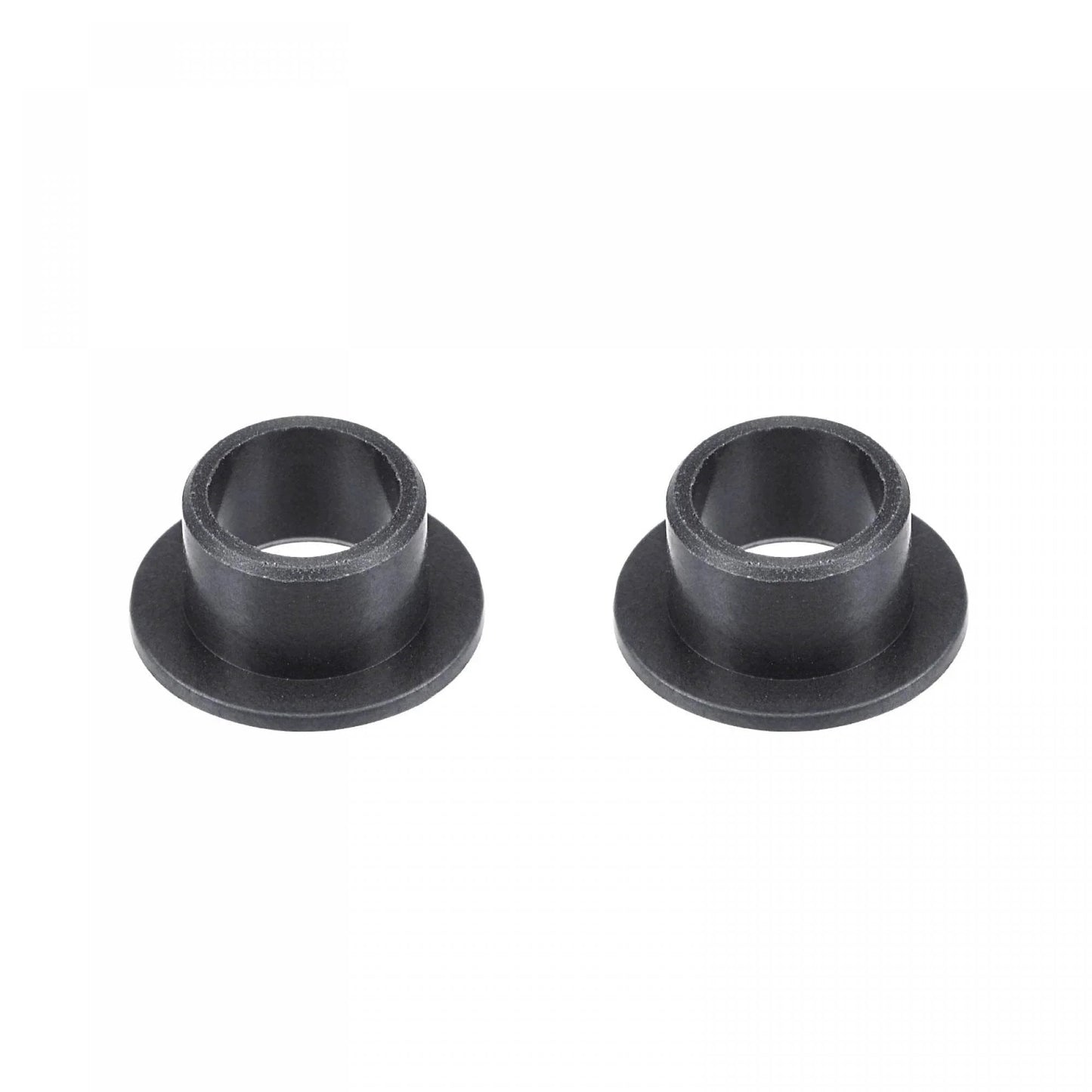 Flanged Sleeve Bearings 8mm Bore 10mm OD 7mm Length POM Self Lubricating Oilless Bushings Black 2 Pieces Flange Diameter 15mm