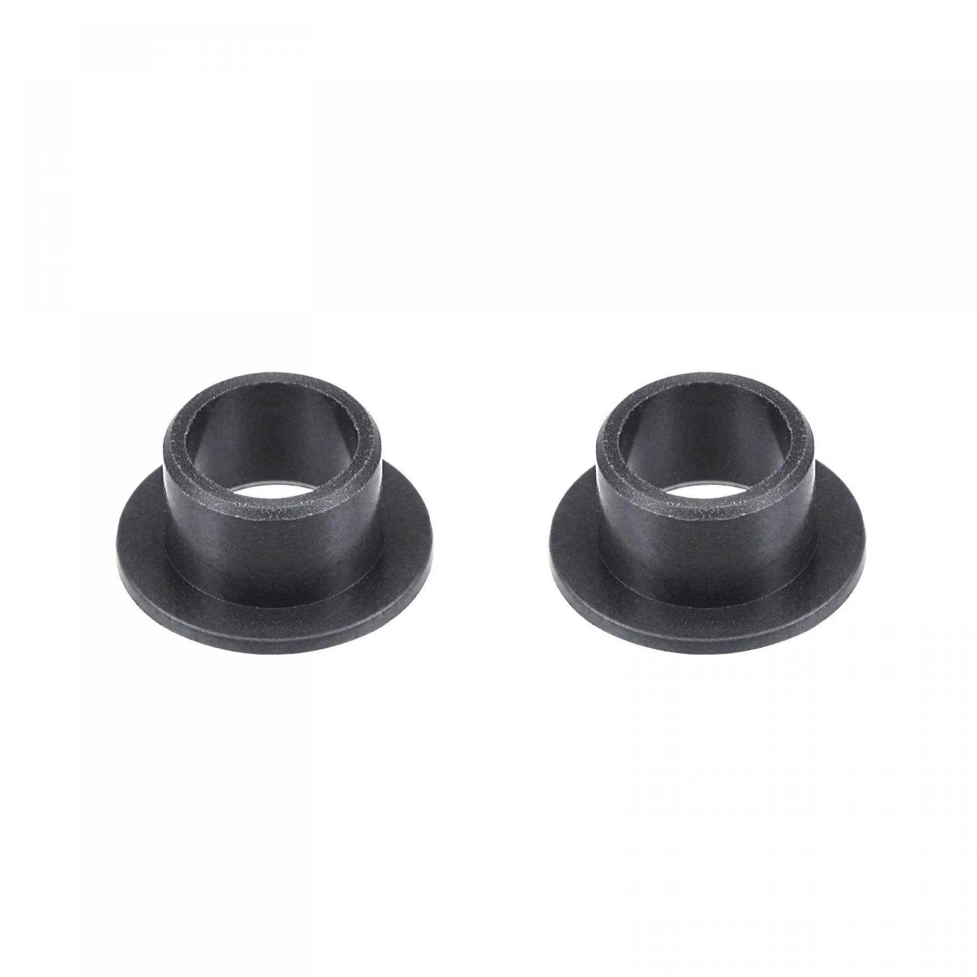 Flanged Sleeve Bearings 8mm Bore 10mm OD 7mm Length POM Self Lubricating Oilless Bushings Black 2 Pieces Flange Diameter 15mm