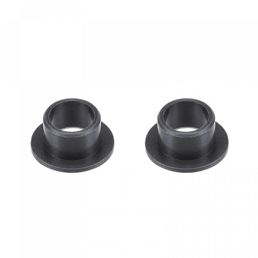 Flanged Sleeve Bearings 8mm Bore 10mm OD 7mm Length POM Self Lubricating Oilless Bushings Black 2 Pieces Flange Diameter 15mm