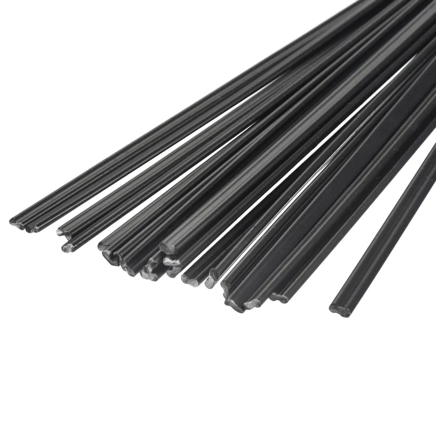 20 Pcs 8 Inch Black PP Plastic Welding Rods Kit For Polypropylene Welding Strips Pro Grade For Car Bumpers Kayak Repair And General Plastic Repairs Meccanixity