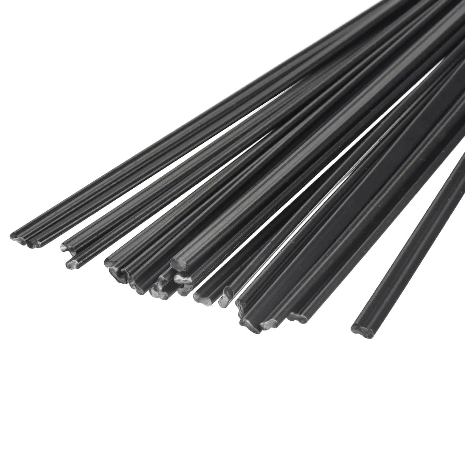20 Pcs 8 Inch Black PP Plastic Welding Rods Kit For Polypropylene Welding Strips Pro Grade For Car Bumpers Kayak Repair And General Plastic Repairs Meccanixity