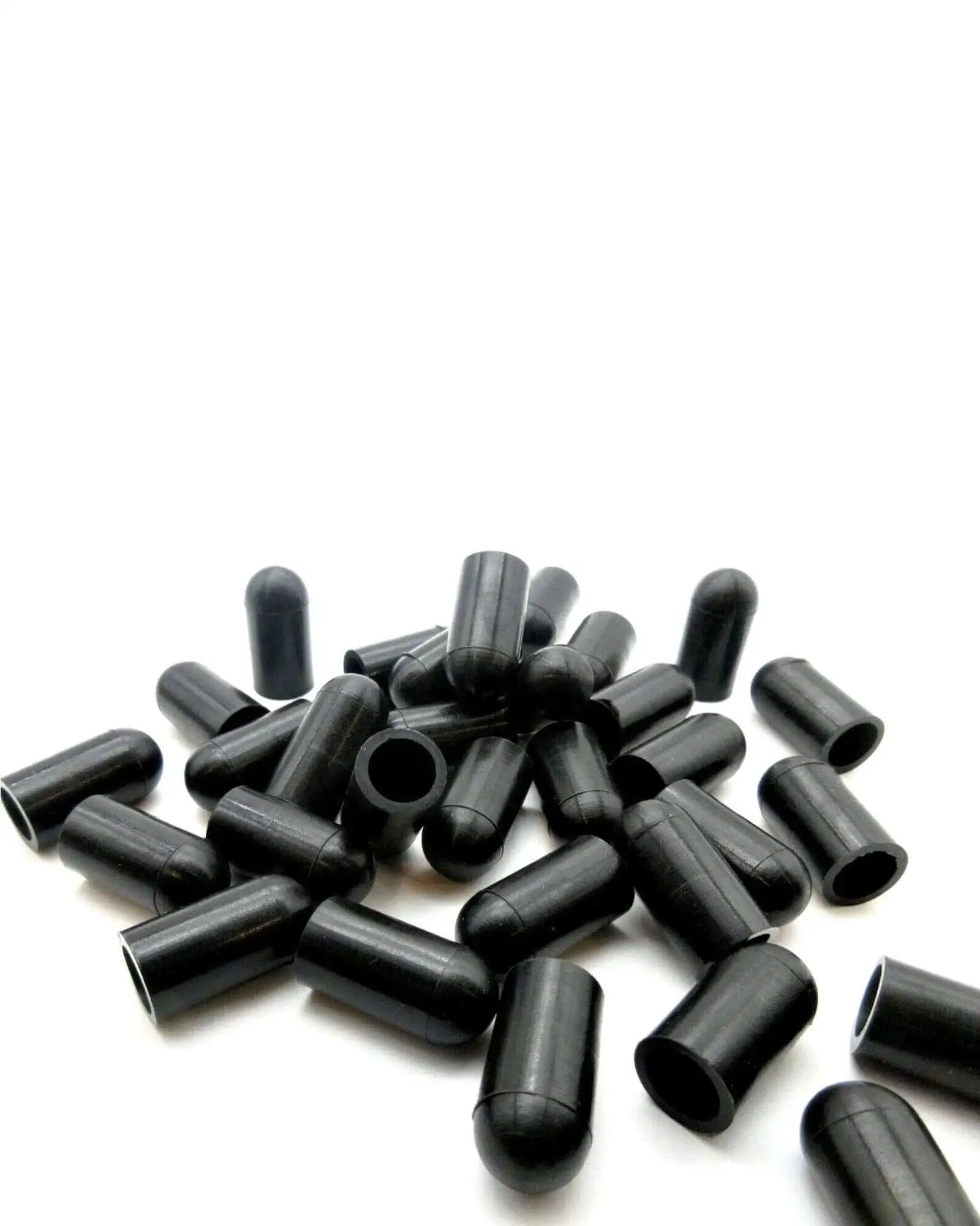 Black Silicone Vacuum Caps 3/8 Inch 10mm 10 Pack High Temperature Tubing Caps for automotive piping