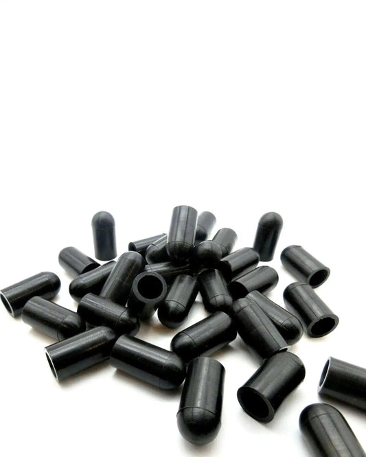 Black Silicone Vacuum Caps 3/8 Inch 10mm 10 Pack High Temperature Tubing Caps for automotive piping