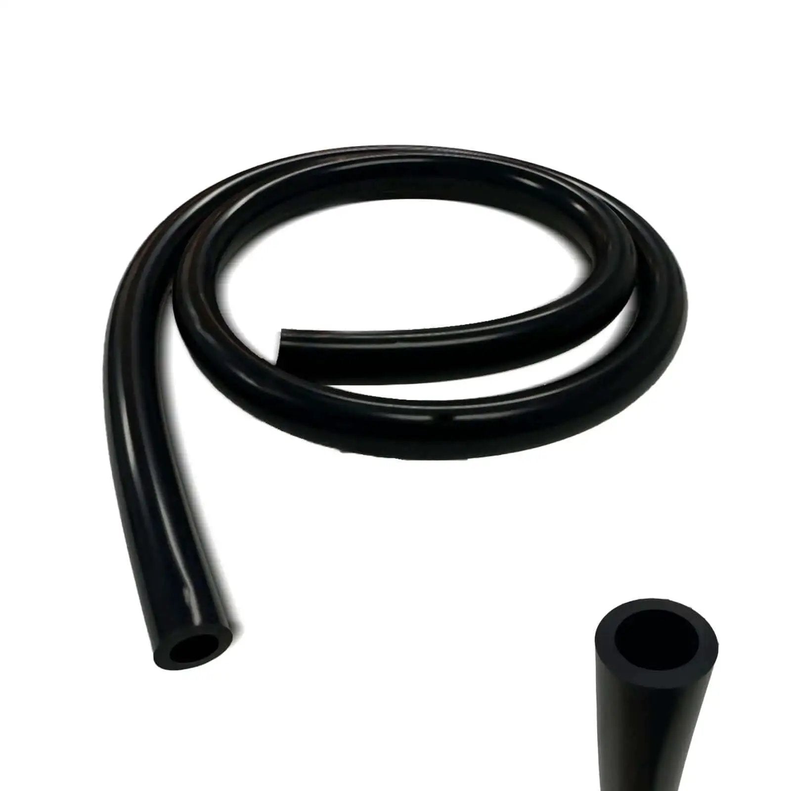 High Temperature Silicone Vacuum Hose Three Eighths Inch Inner Diameter 10 Feet Long Black Automotive Vacuum Tubing coiled