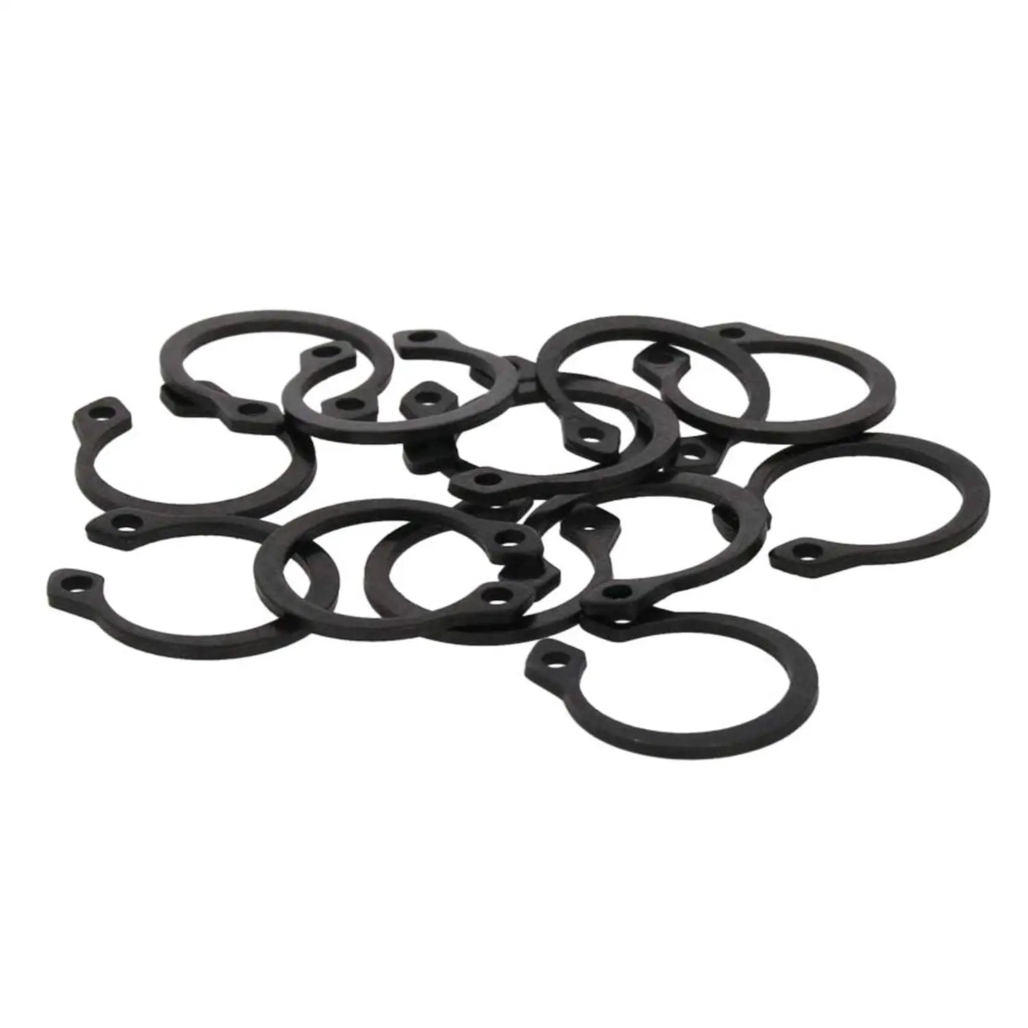 External Large Retaining Ring Set 50 Pcs Beefy 65Mn Steel Snap Rings 26 27 28 29 30 Mm Black Plated For Automobiles Electrical Bearings Heavy Duty
