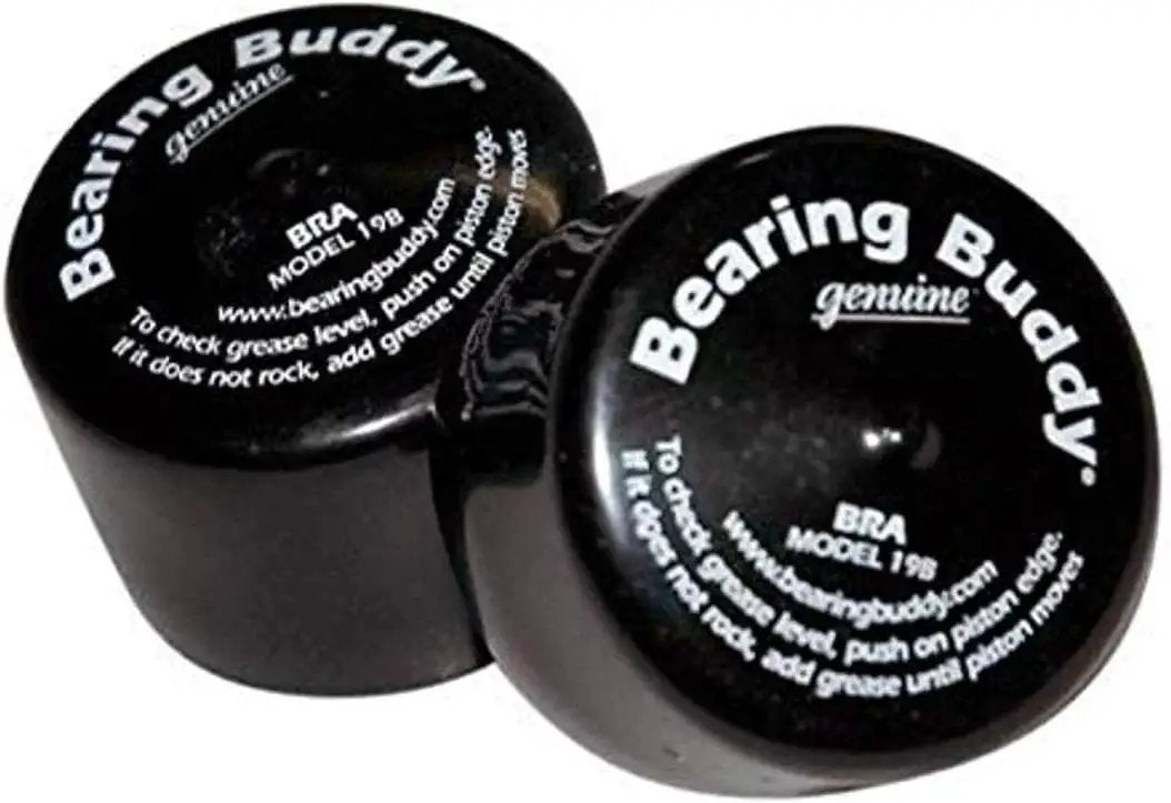 Close-up of Bra 19B 1 Pair Black Vinyl Covers For Trailer Wheel Bearings Fits Models 1980 1980A 1938 1968 2047 2080 And 2080T