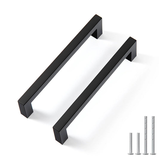 10 Pack 5 Inch Solid Zinc Alloy Cabinet Handles In Black Finish Durable Drawer Pulls For Kitchen Cupboards And Dresser Furniture Corrosion Resistant Hardware Suitable For Cabinets Wardrobes And Bedroom Decor Easy To Install