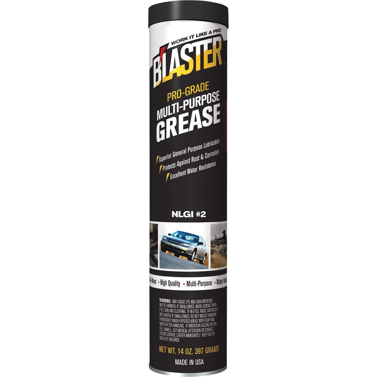 Blaster Multipurpose Grease,Petroleum Base Oil in 14 oz tube for bearings and machinery lubrication