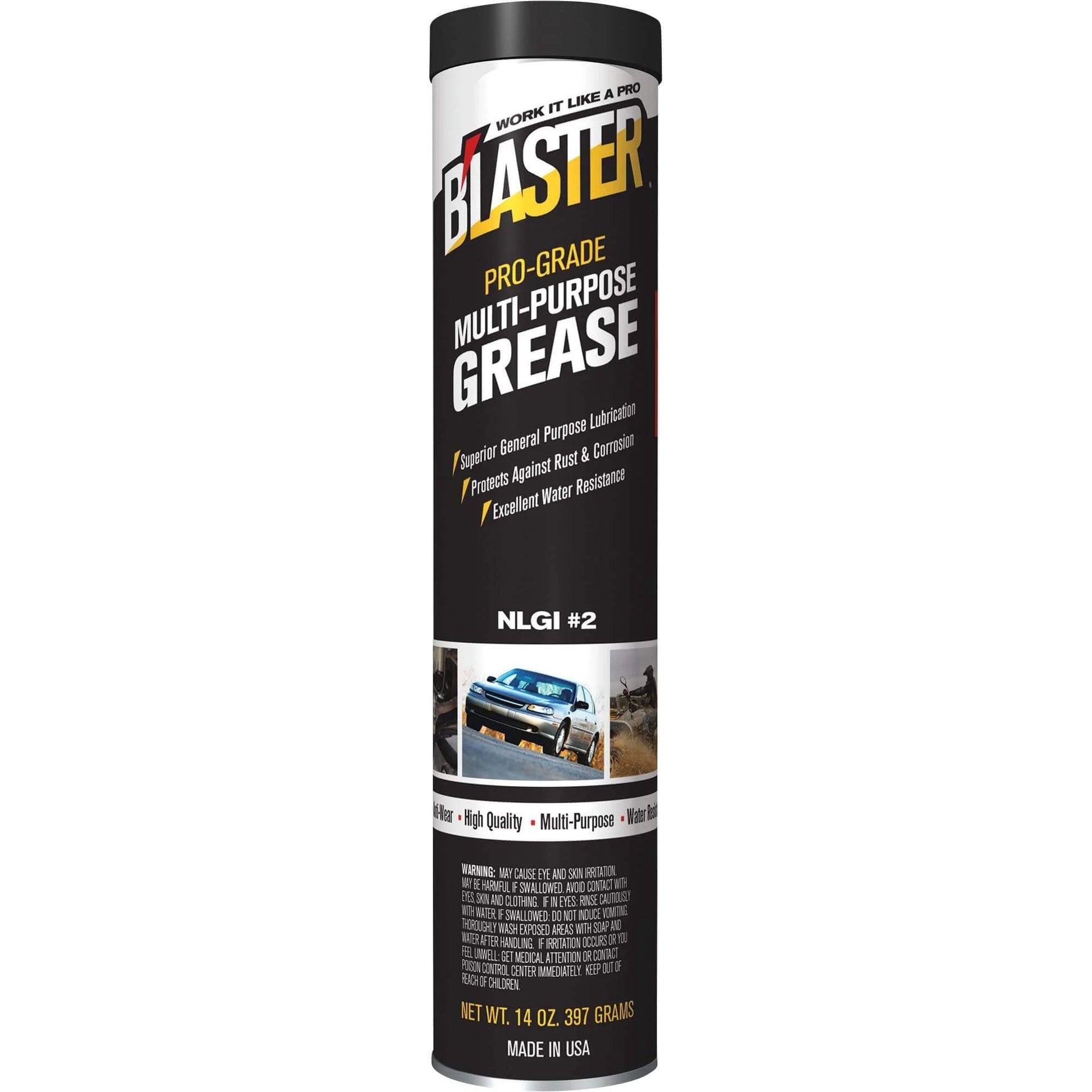 Blaster Multipurpose Grease,Petroleum Base Oil in 14 oz tube for bearings and machinery lubrication