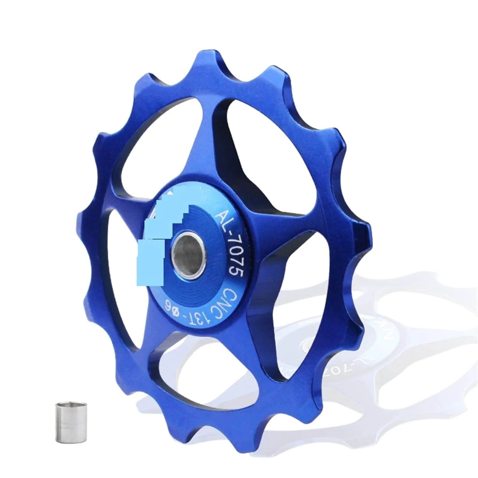 Pulley Mountain Road Bike Bicycle Rear Derailleur Pulley Roller Idler Bearing Riding Wheel Parts ( Color : 13T Blue )