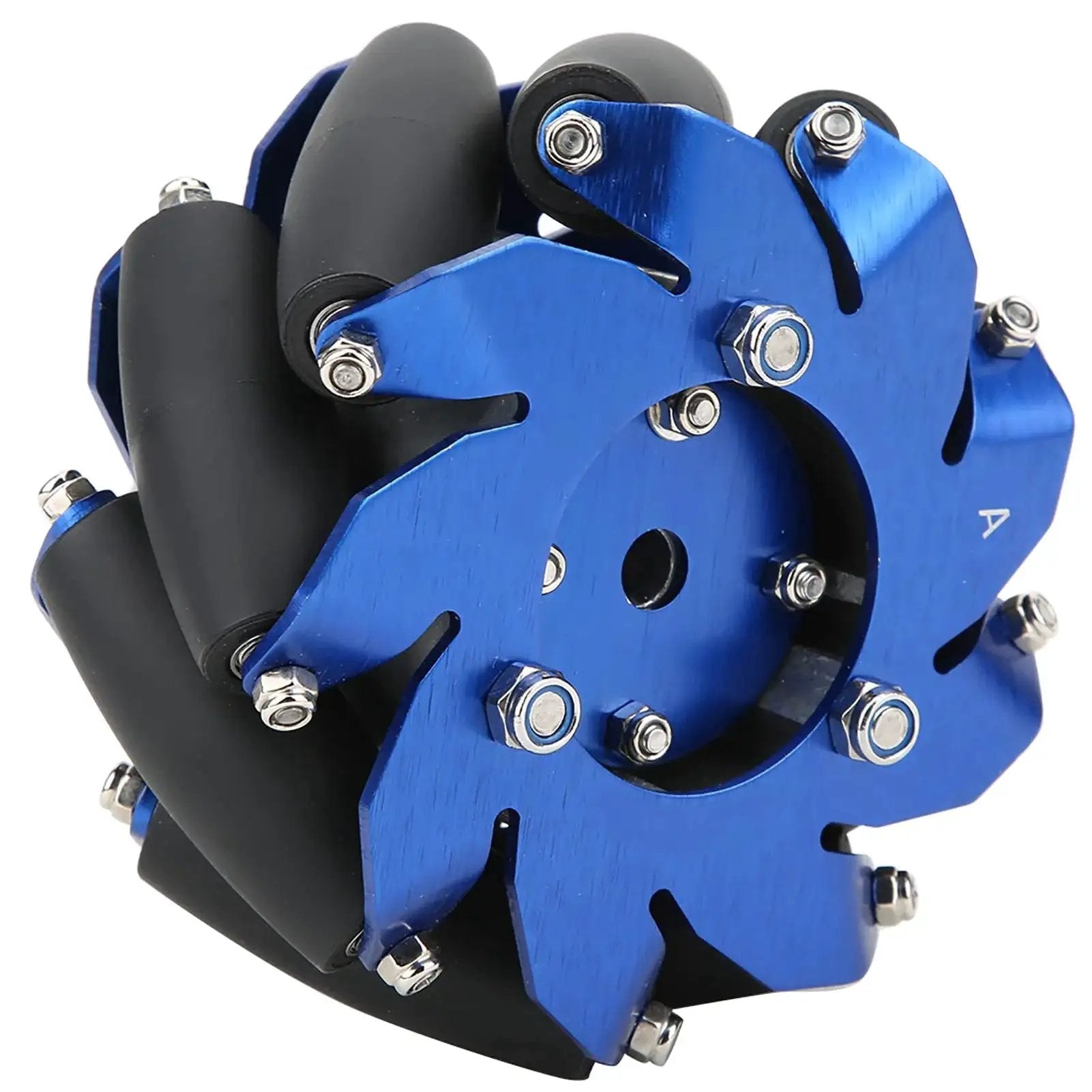 4 Inch Mecanum Wheel With Aluminum Body And TPU Rollers 45 Degree Omnidirectional Wheel For Industrial Robot Parts 1-Pack