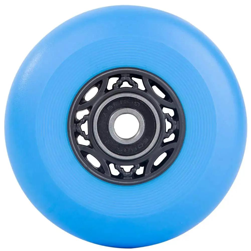 76mm 90A Ripsurf Wheels With ABEC9 Bearings For RipStik DLX Caster Board Deluxe Junior Skateboard Two Wheel Pivoting Wheels Blue