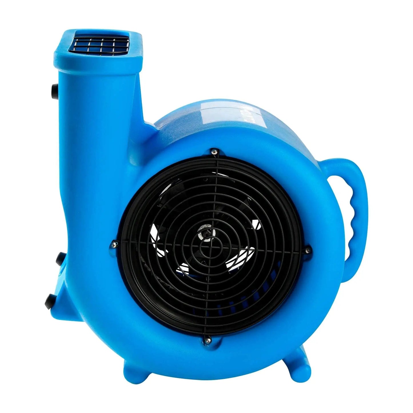 Side view of Powerful One Third HP Air Mover Blower With 2000 CFM For Floors And Carpets 3 Speed Dual GFCI Outlets 25 Feet Cord