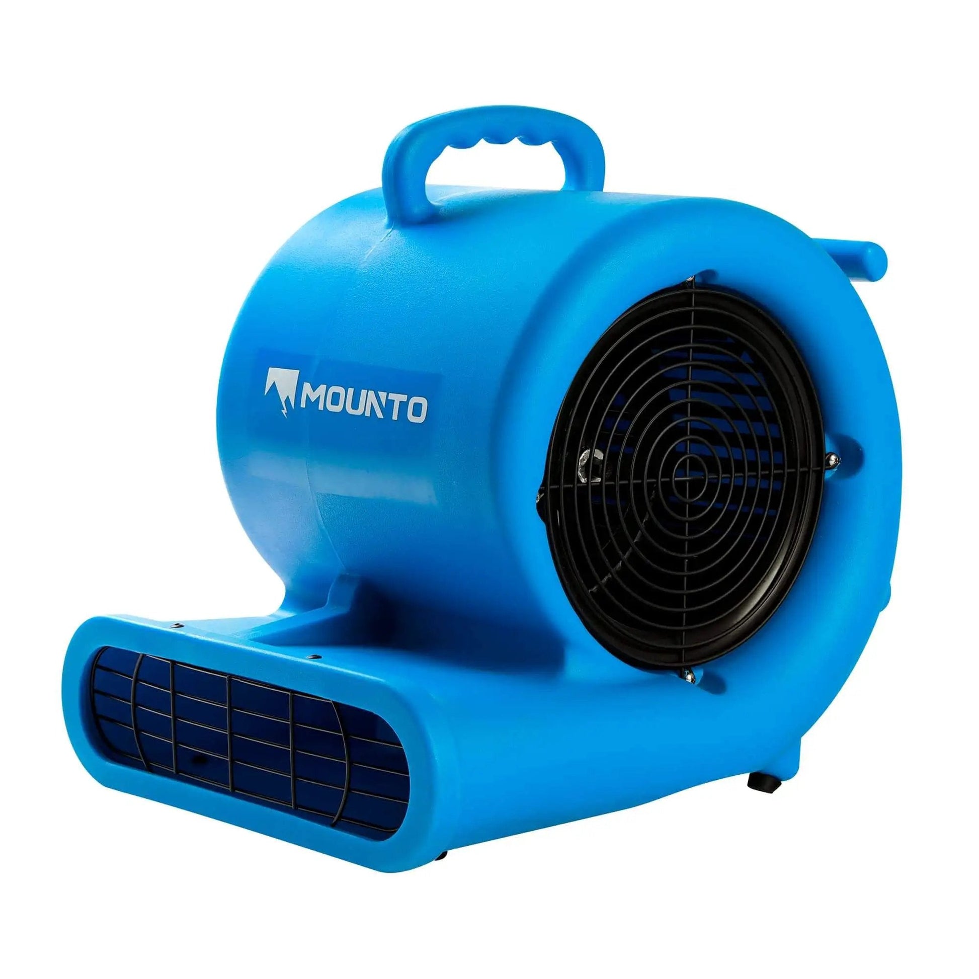 Blue Powerful One Third HP Air Mover Blower With 2000 CFM For Floors And Carpets 3 Speed Dual GFCI Outlets 25 Feet Cord Heavy Duty Carpet Dryer Fan