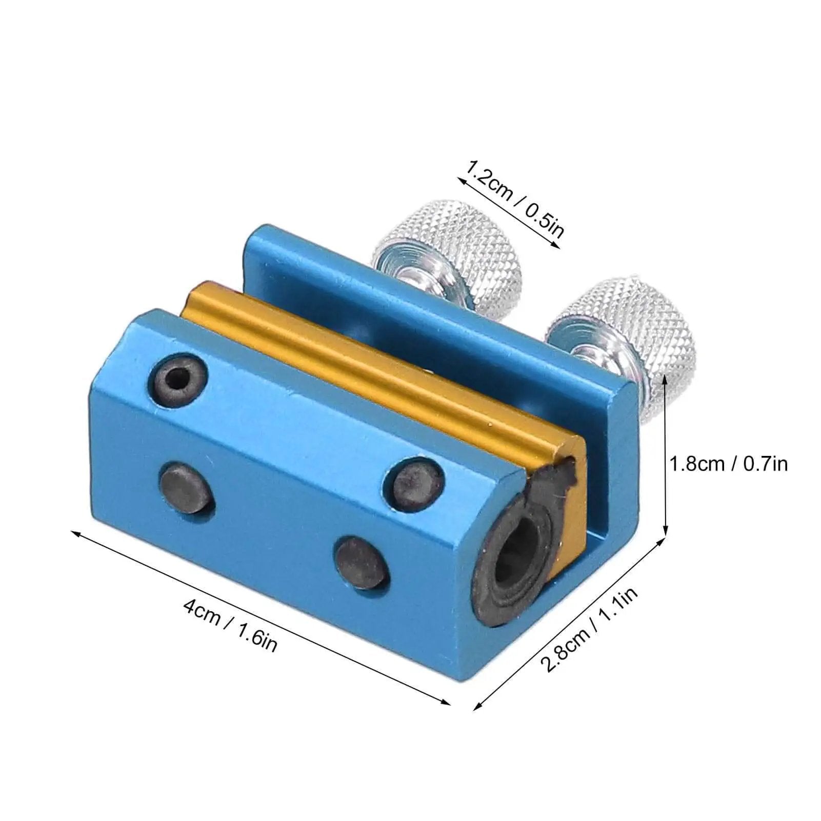 Aluminum Portable Motorcycle Cable Lubrication Tool with blue finish and sealed end lubricator clamp for brake cables on ATVs