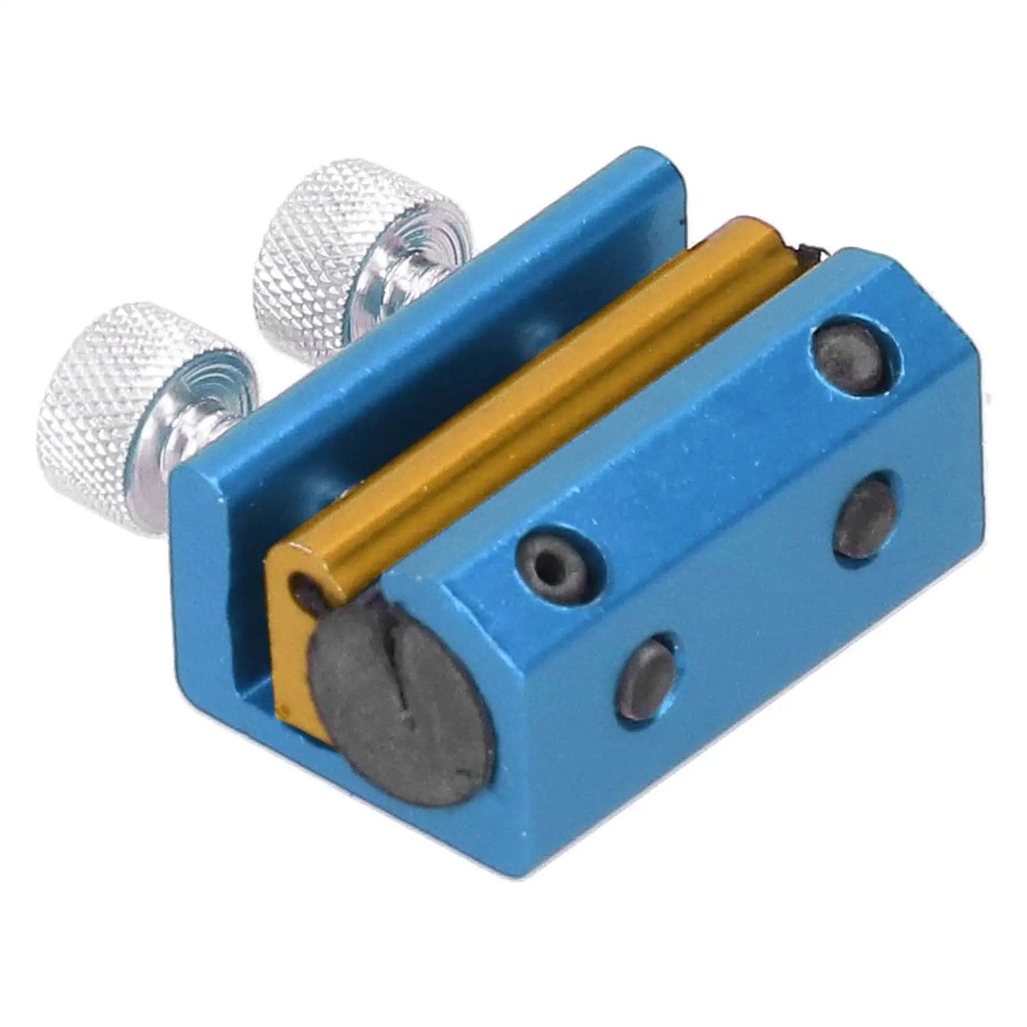 Aluminum Portable Motorcycle Cable Lubrication Tool For Brake Throttle And Clutch Cables On ATVs with blue finish clamp and injectors
