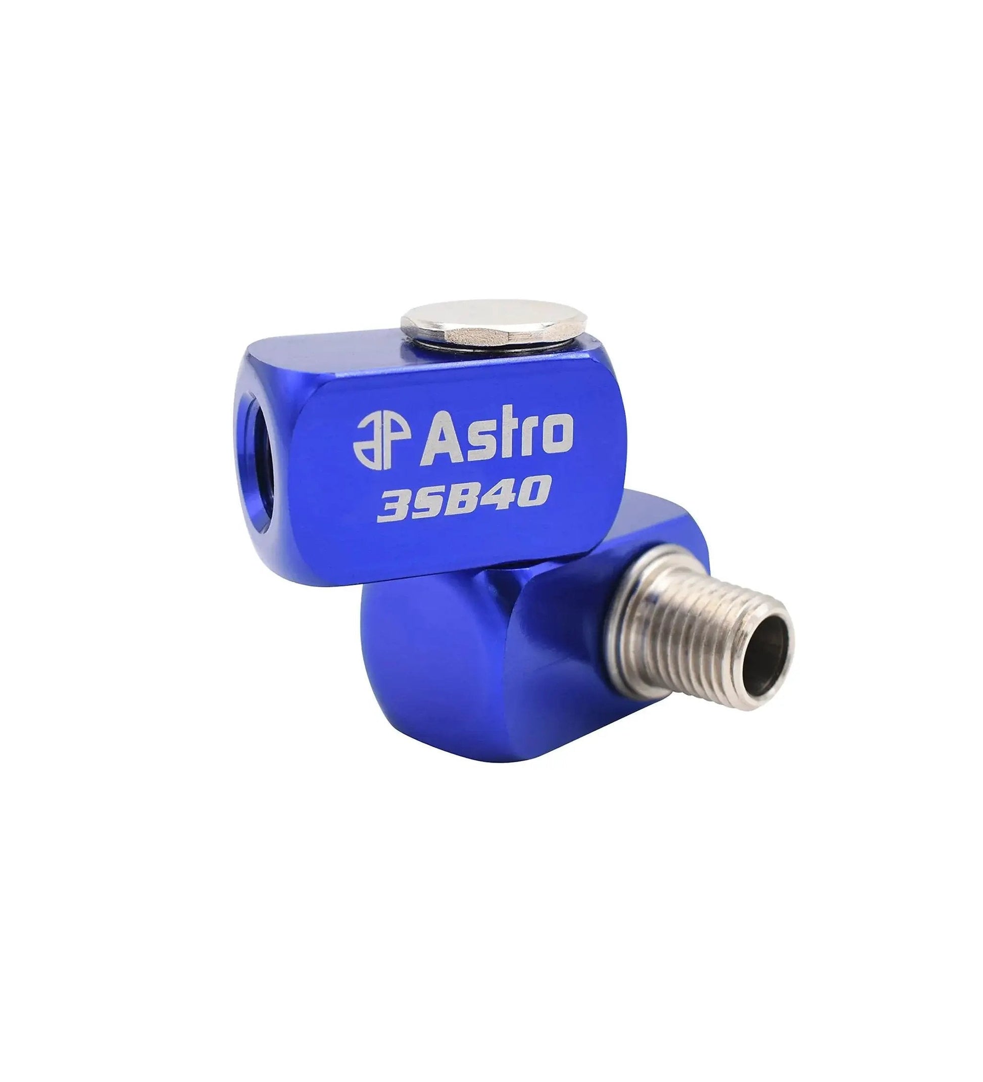 High Flow 3-Way Air Swivel delivers smooth unrestricted air delivery for heavy-use shop setups with 360 degree motion, RPM gains
