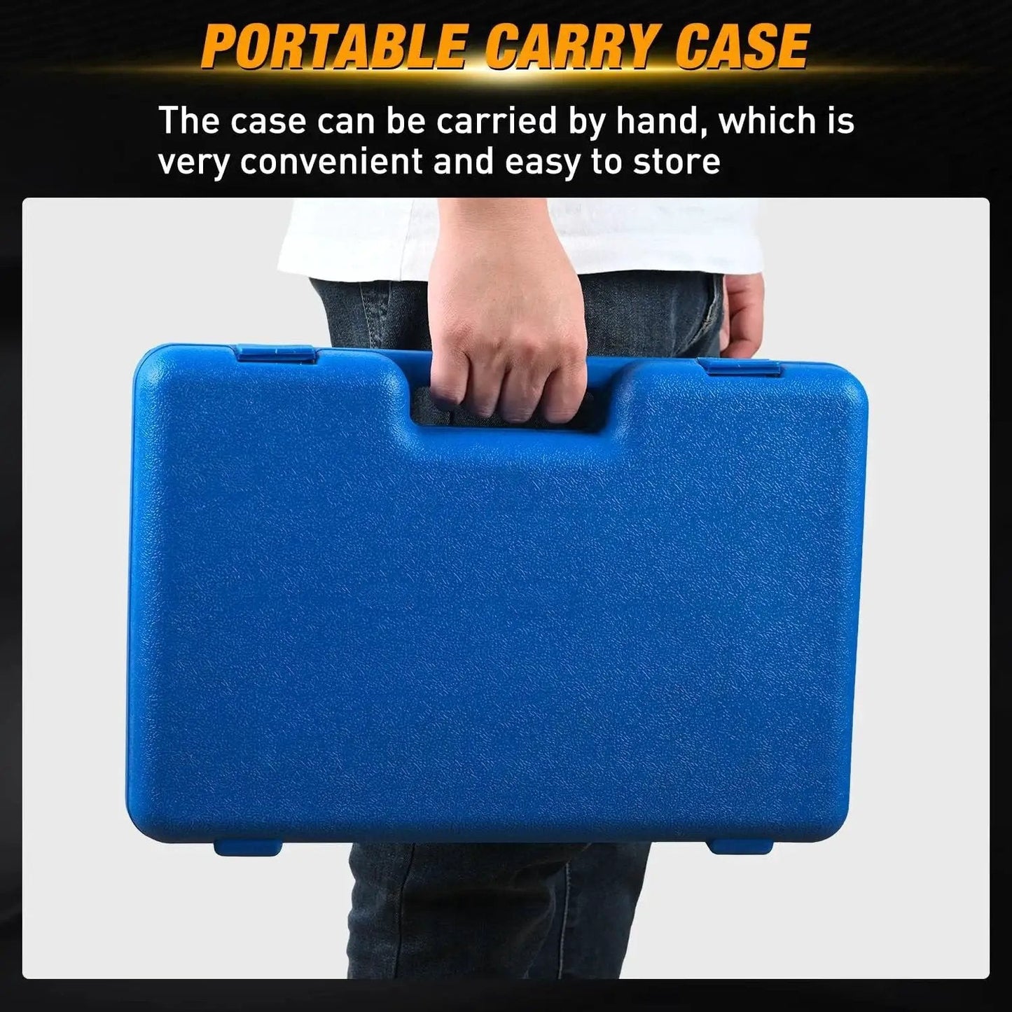 Portable carry case for Wheel Bearing Removal Tool Kit 23 Piece Set For Front Wheel Drive Vehicles Universal Hub Bushing Press Sleeves Puller