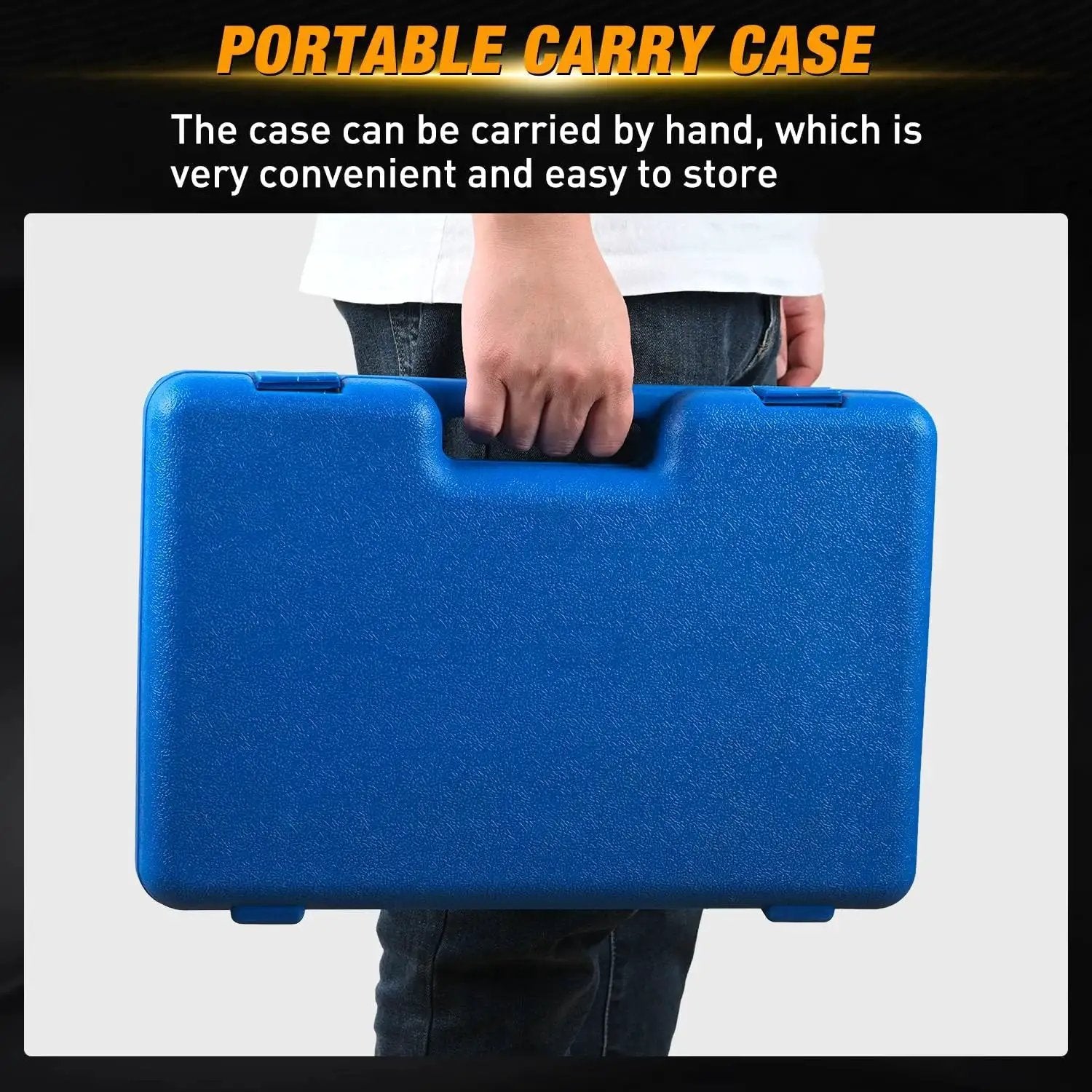 Portable carry case for Wheel Bearing Removal Tool Kit 23 Piece Set For Front Wheel Drive Vehicles Universal Hub Bushing Press Sleeves Puller