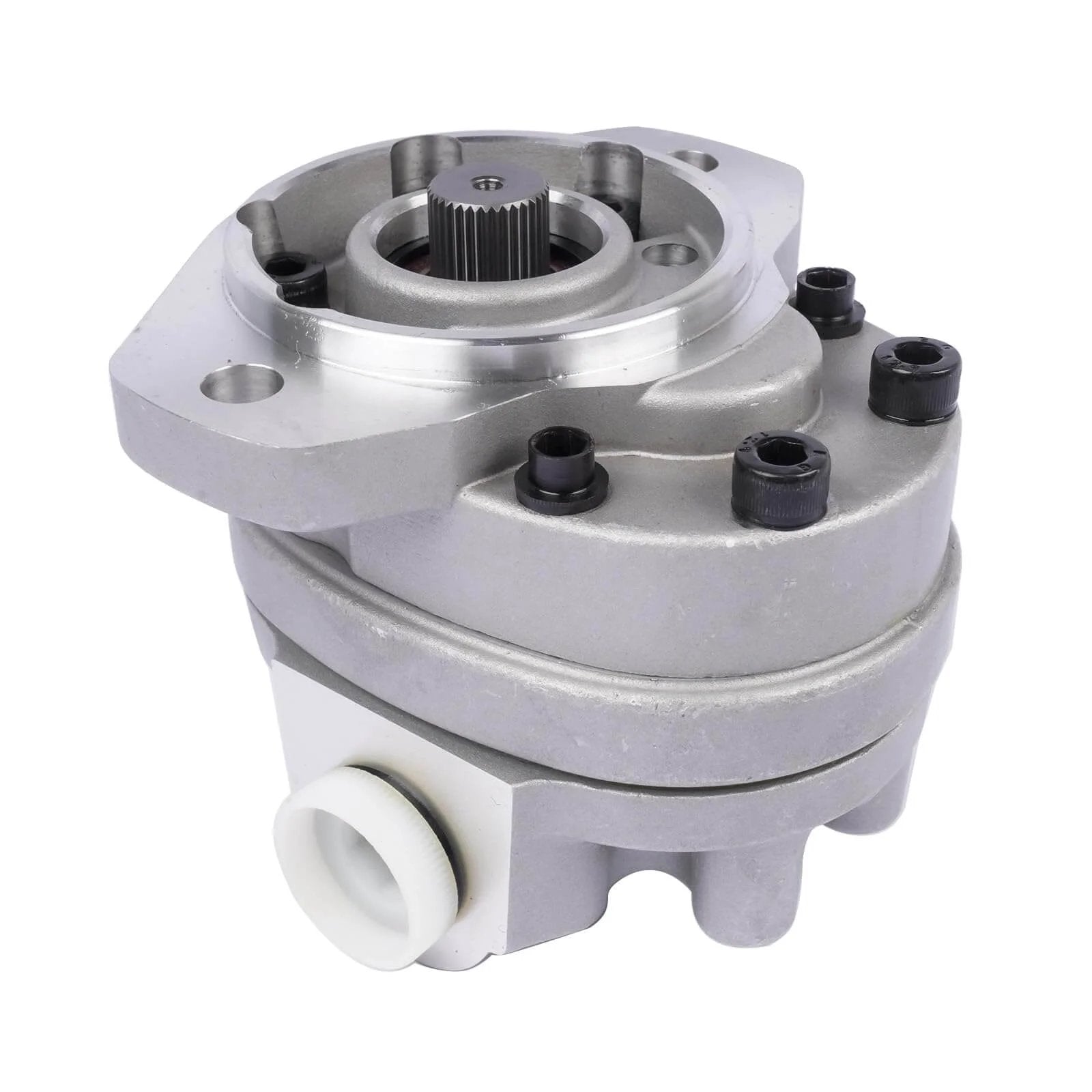 Getanye Hydraulic Gear Pump 7000311 Replacement for Bobcat S70 Skid Loader, showing metal casing and gear fittings