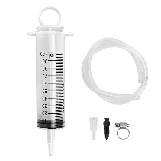 Brake Bleed Kit, Hydraulic Disc Clutches Bleeding Kit 100ML Syringe 50cm Hose Oil Fluid Extractor Bleeder Tool Universal