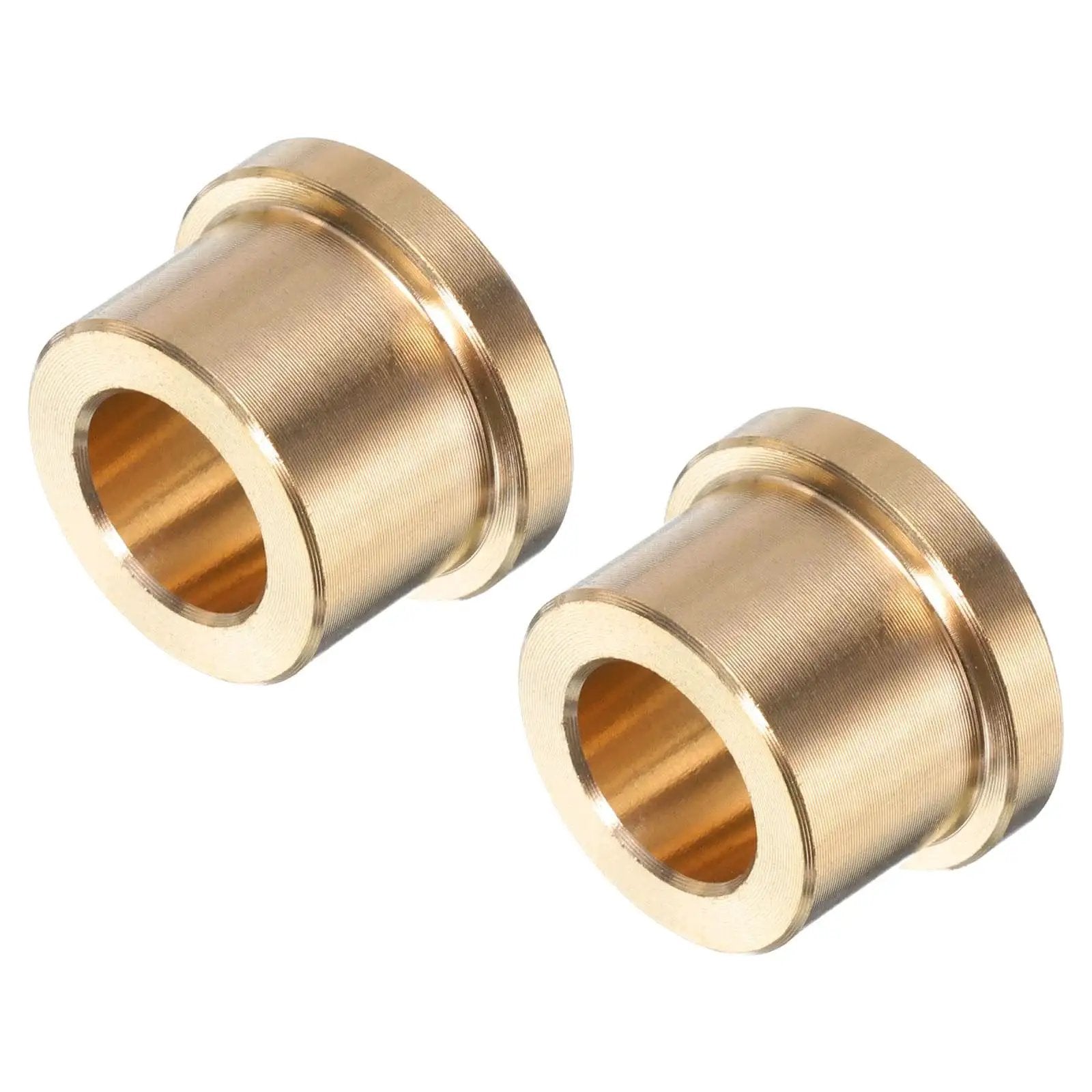 Flange Sleeve Bearings Set Heavy Duty Three Eighths Inch Bore By Five Eighths Inch Outer Diameter One Half Inch Length Brass Bushing