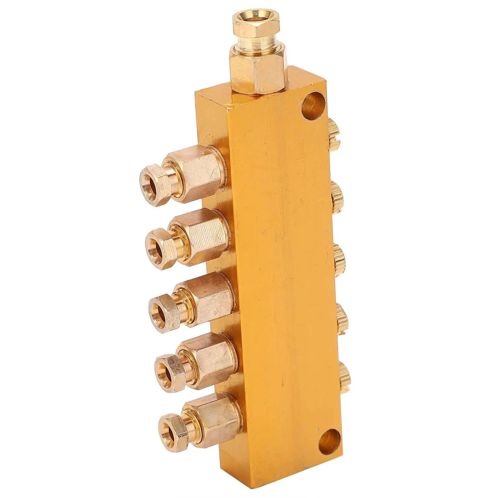Oil Distributor Adjustable Brass Lubrication System Piston Separator Valve for CNC Machining Centers