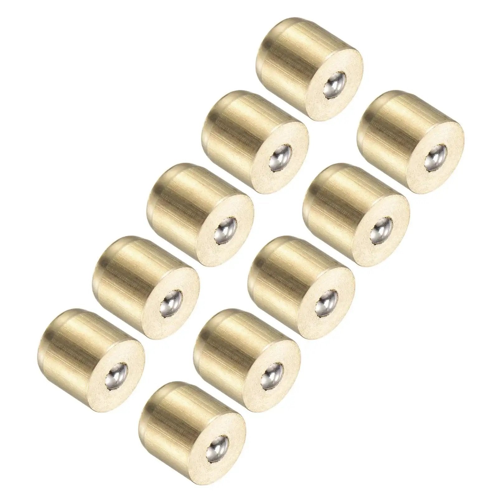 Set of 10 Brass Push Button Oil Cups With 8x8mm Male Thread Brass Ball Oiler Nipple for Continuous Drip Lubrication